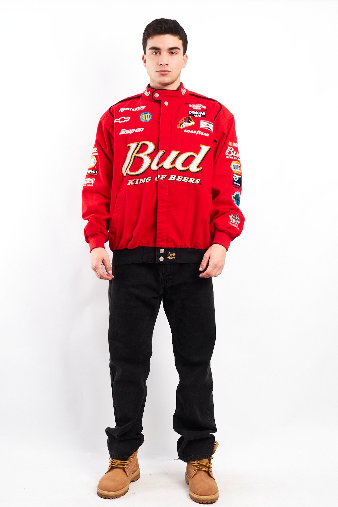 2000 Vintage Chase Nascar Budweiser Dale Earnhardt Jr Racing Jacket (L)