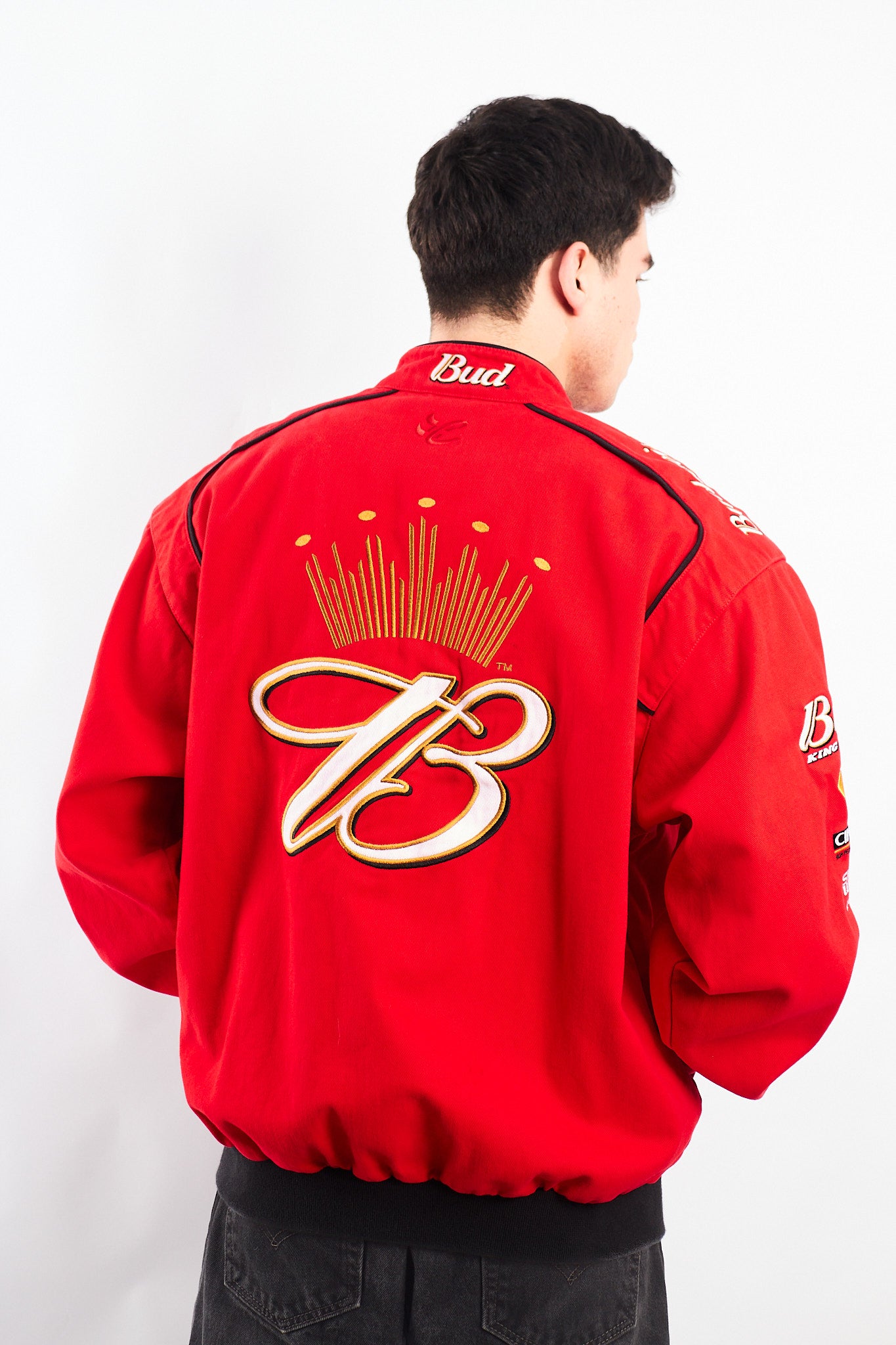 2000 Vintage Chase Nascar Budweiser Dale Earnhardt Jr Racing Jacket (L)