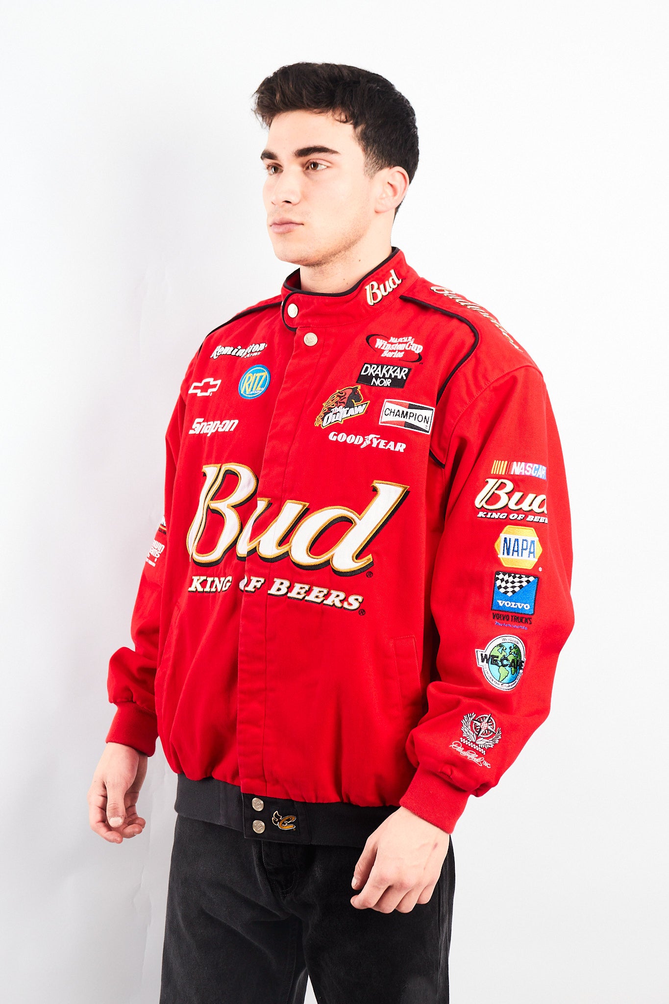 2000 Vintage Chase Nascar Budweiser Dale Earnhardt Jr Racing Jacket (L)