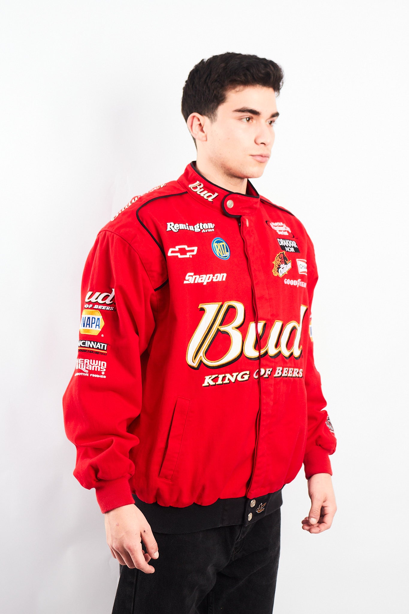 2000 Vintage Chase Nascar Budweiser Dale Earnhardt Jr Racing Jacket (L)