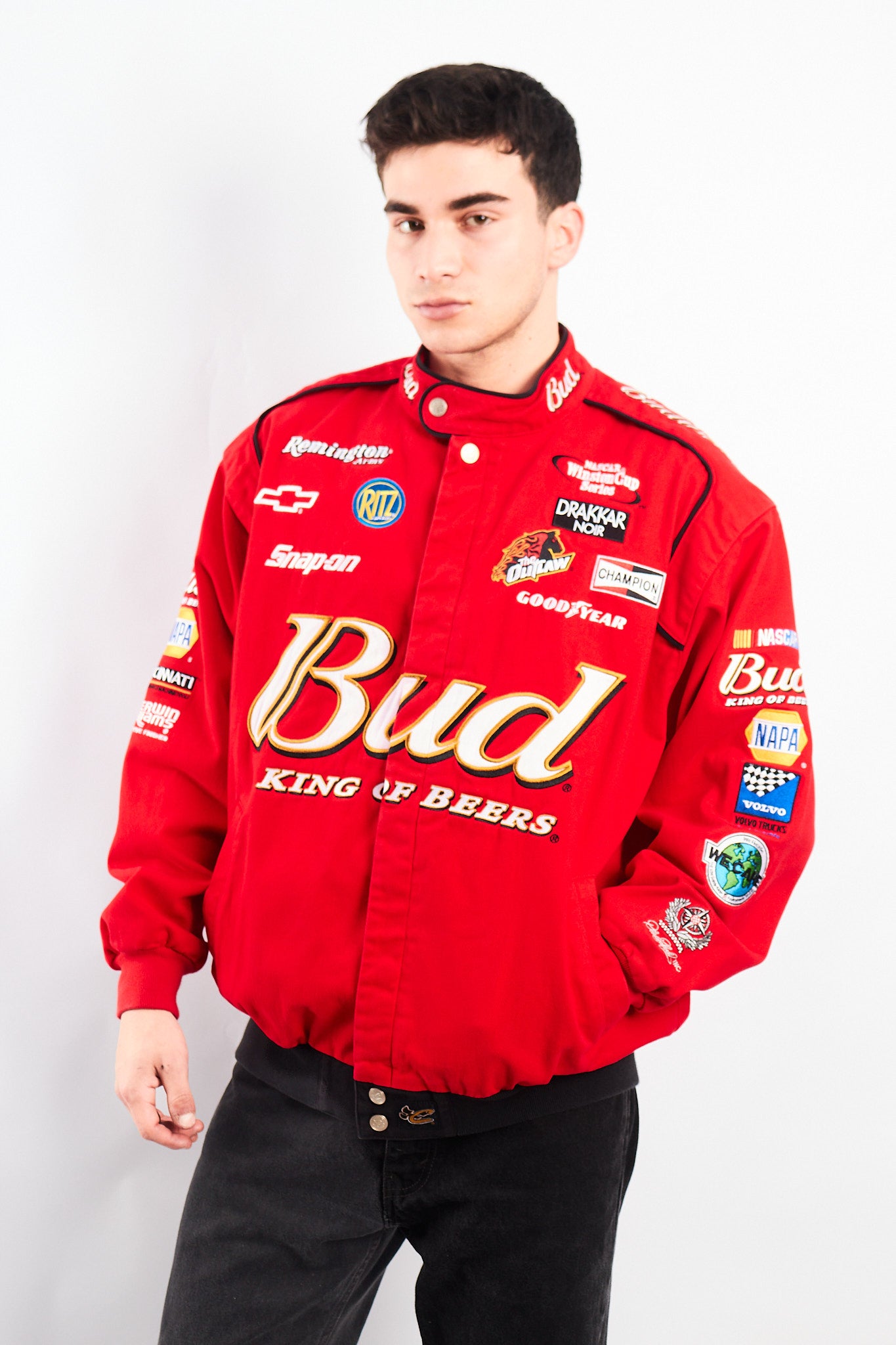2000 Vintage Chase Nascar Budweiser Dale Earnhardt Jr Racing Jacket (L)