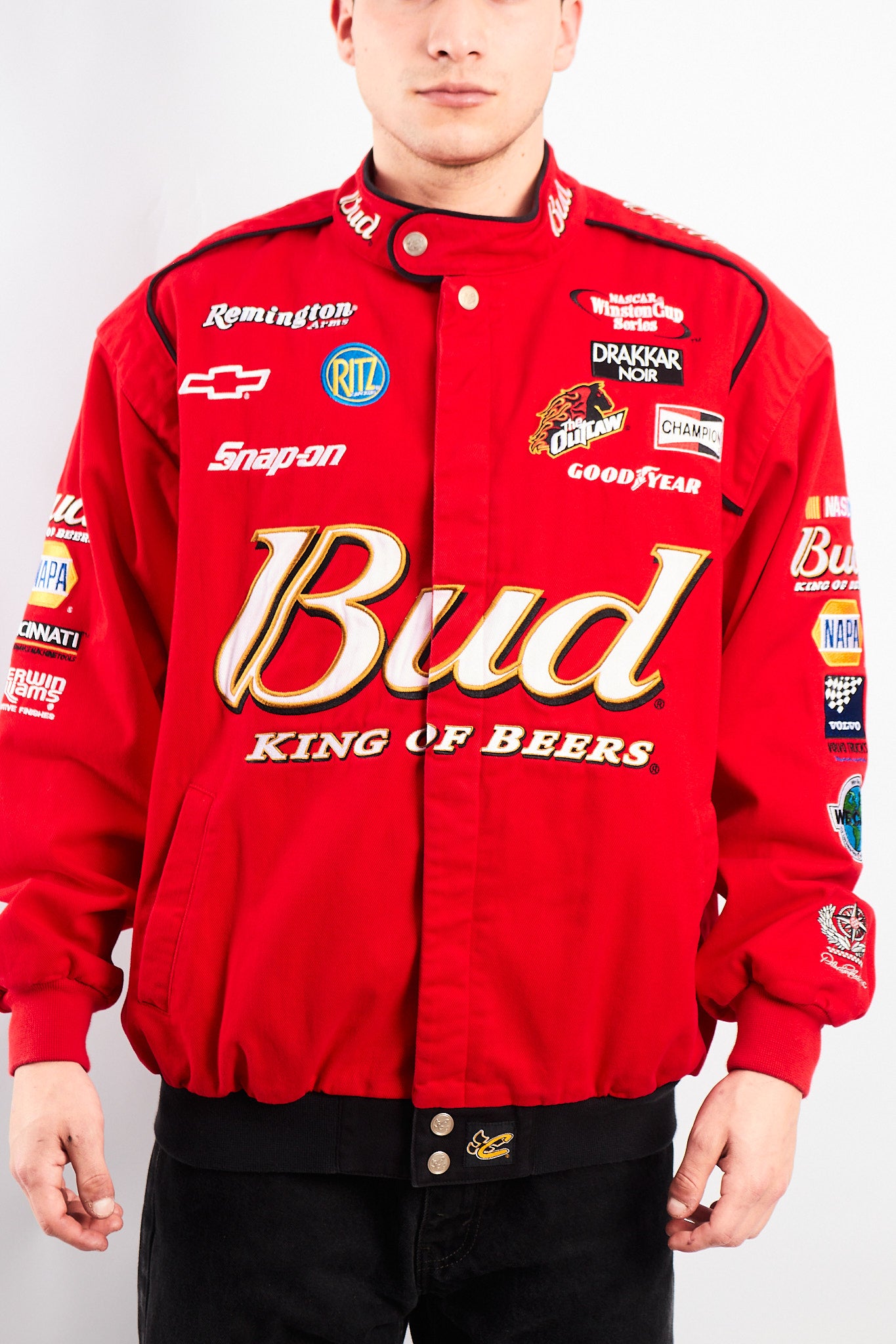 2000 Vintage Chase Nascar Budweiser Dale Earnhardt Jr Racing Jacket (L)