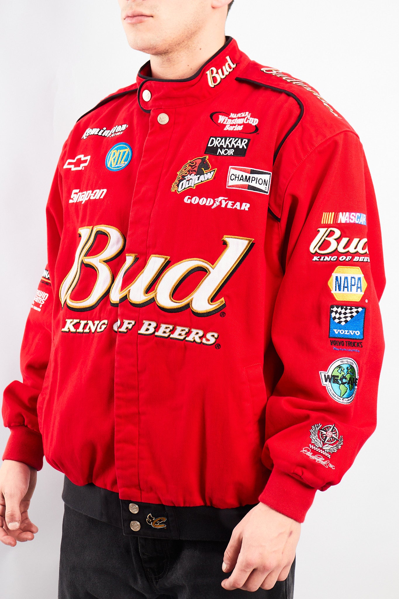 2000 Vintage Chase Nascar Budweiser Dale Earnhardt Jr Racing Jacket (L)