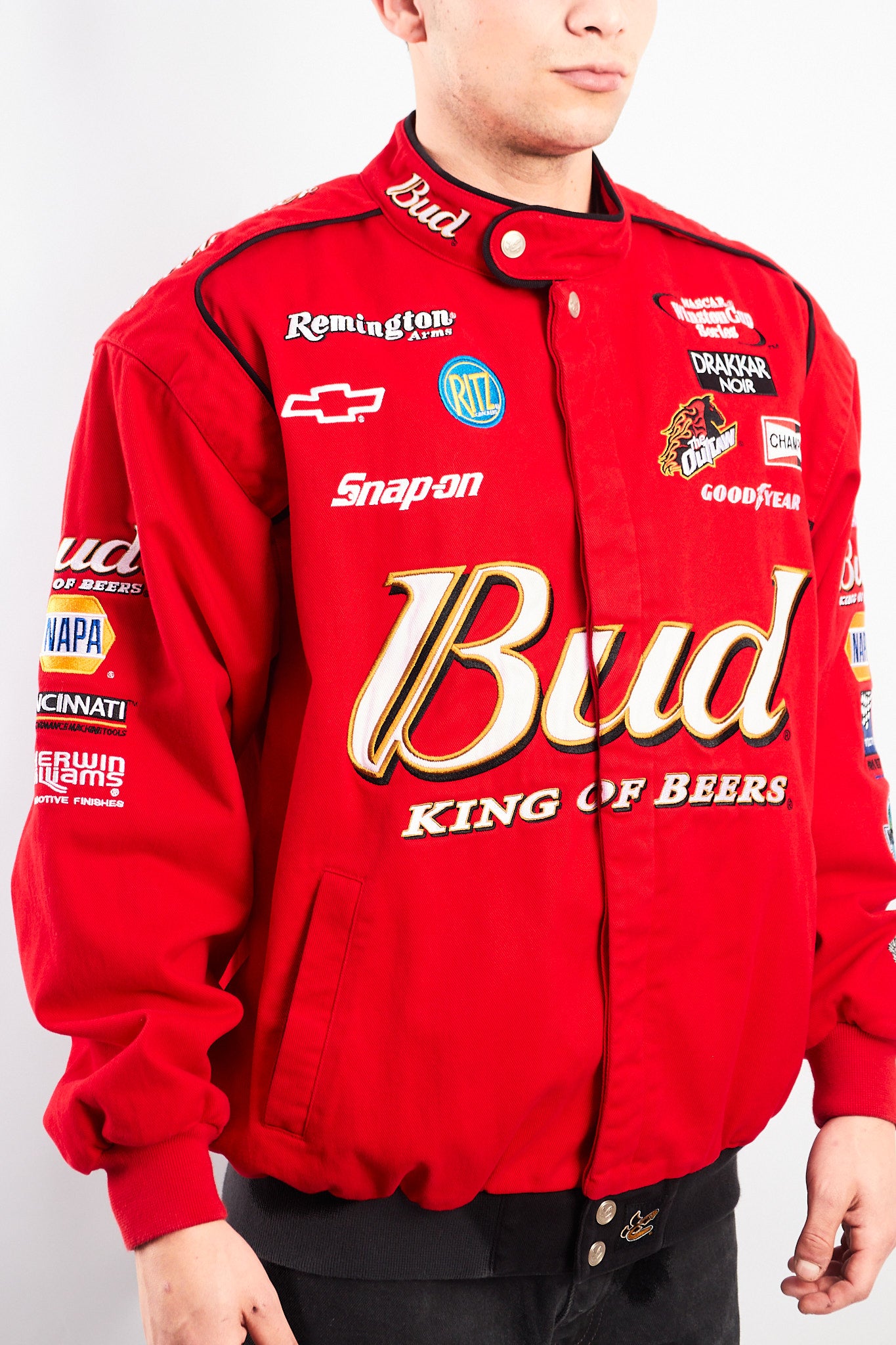 2000 Vintage Chase Nascar Budweiser Dale Earnhardt Jr Racing Jacket (L)