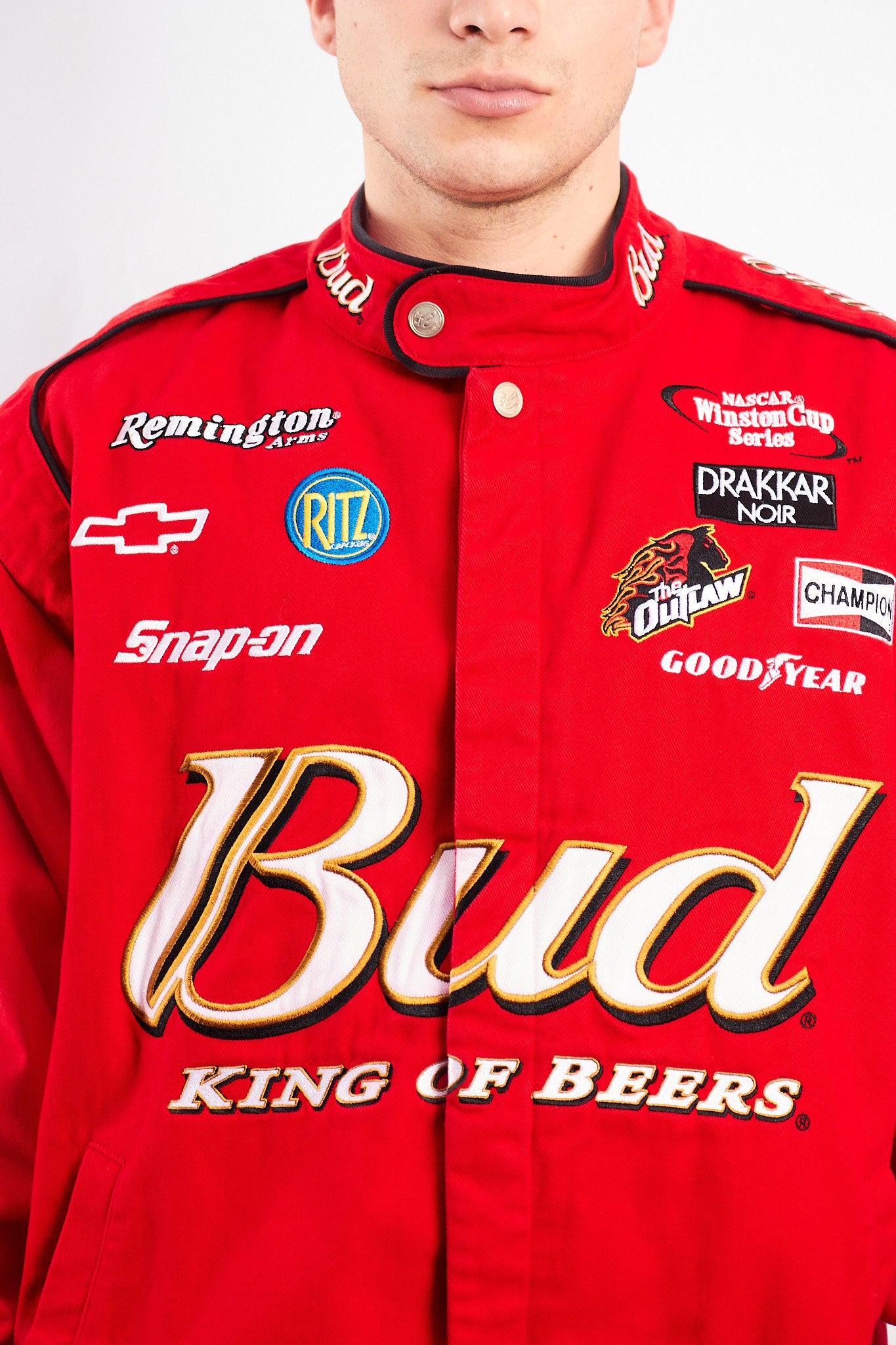 2000 Vintage Chase Nascar Budweiser Dale Earnhardt Jr Racing Jacket (L)