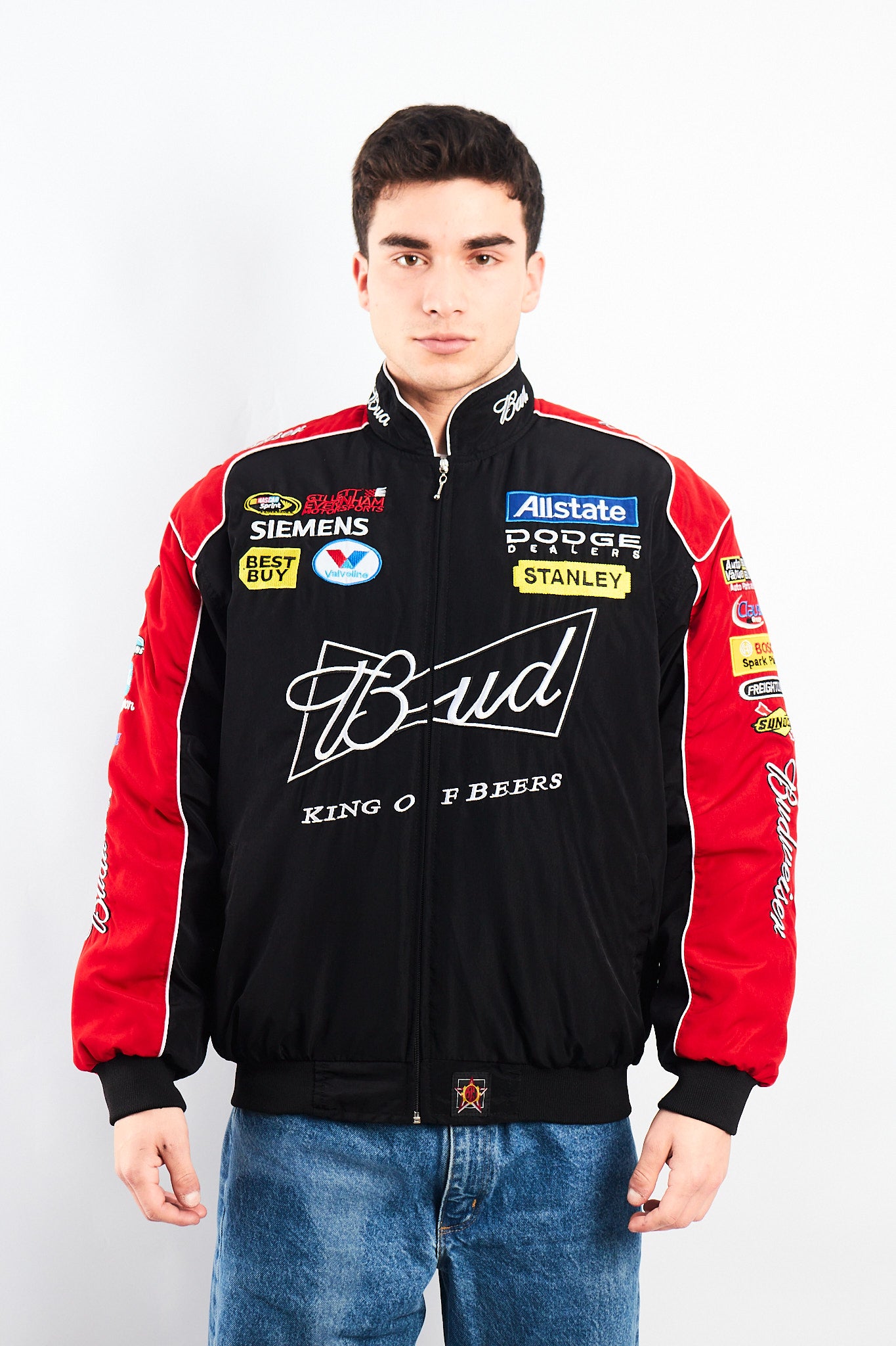 2008 Jeff Hamilton x Nascar Budweiser x Dodge Racing Jacket (M/L)