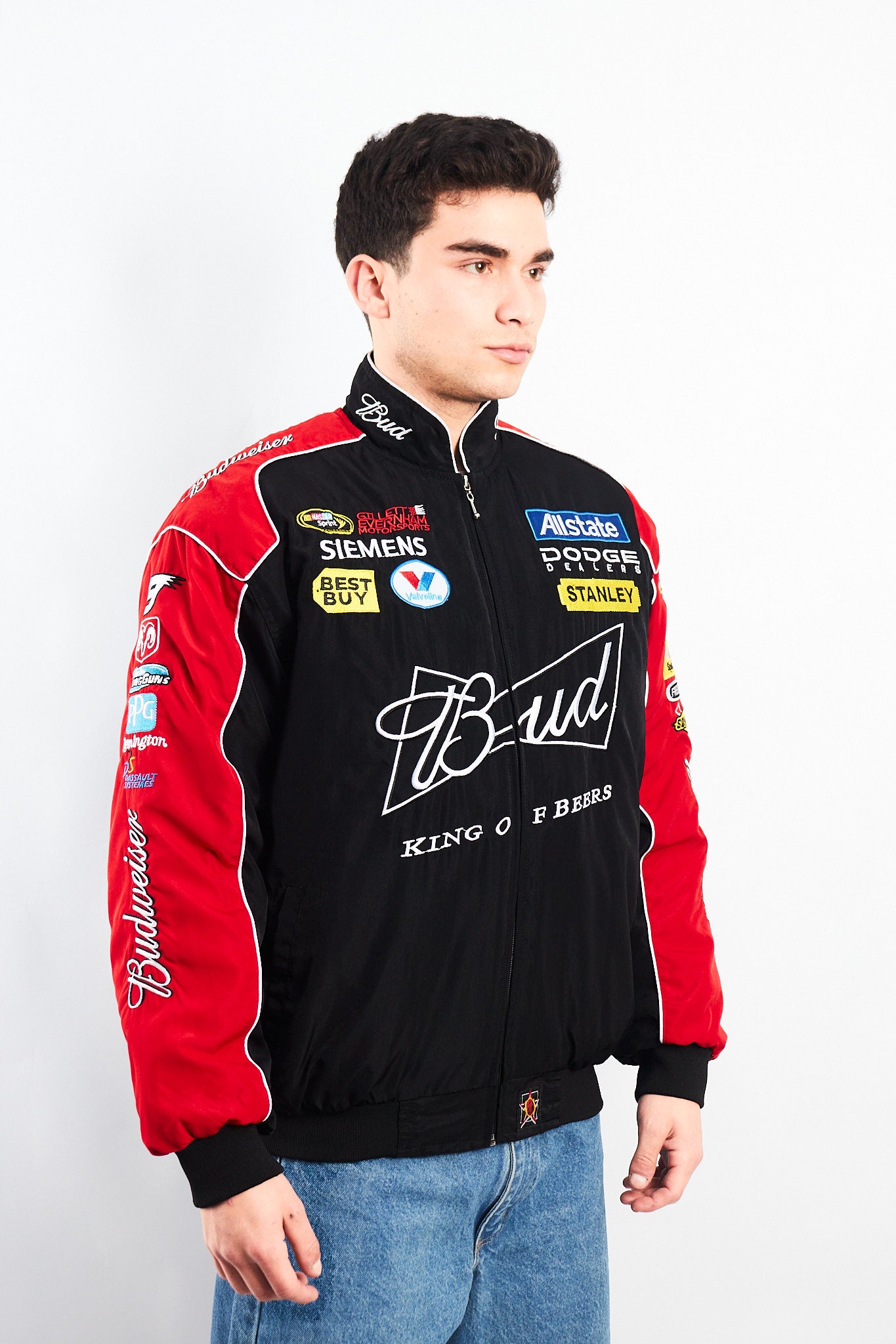 2008 Jeff Hamilton x Nascar Budweiser x Dodge Racing Jacket (M/L)