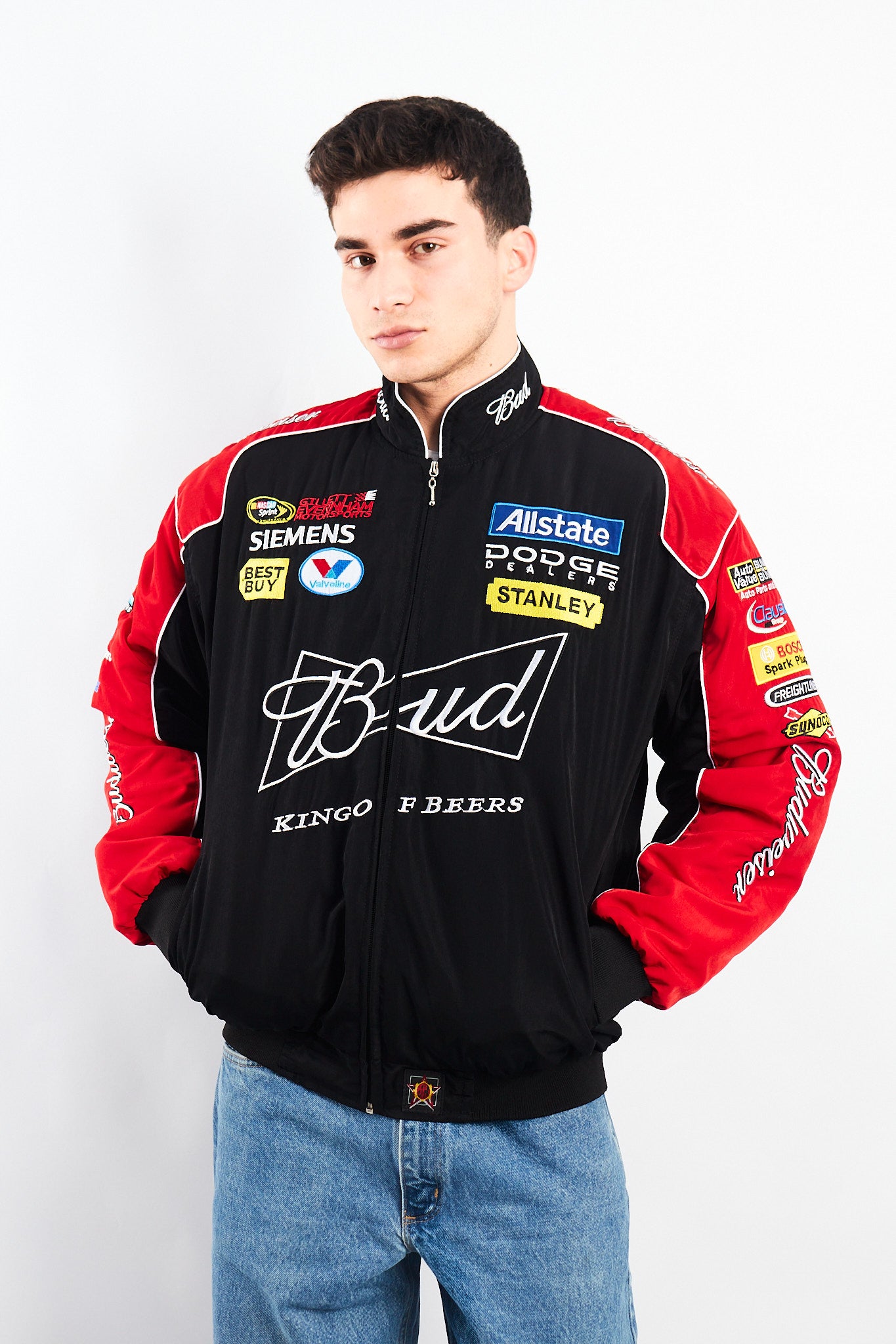 2008 Jeff Hamilton x Nascar Budweiser x Dodge Racing Jacket (M/L)