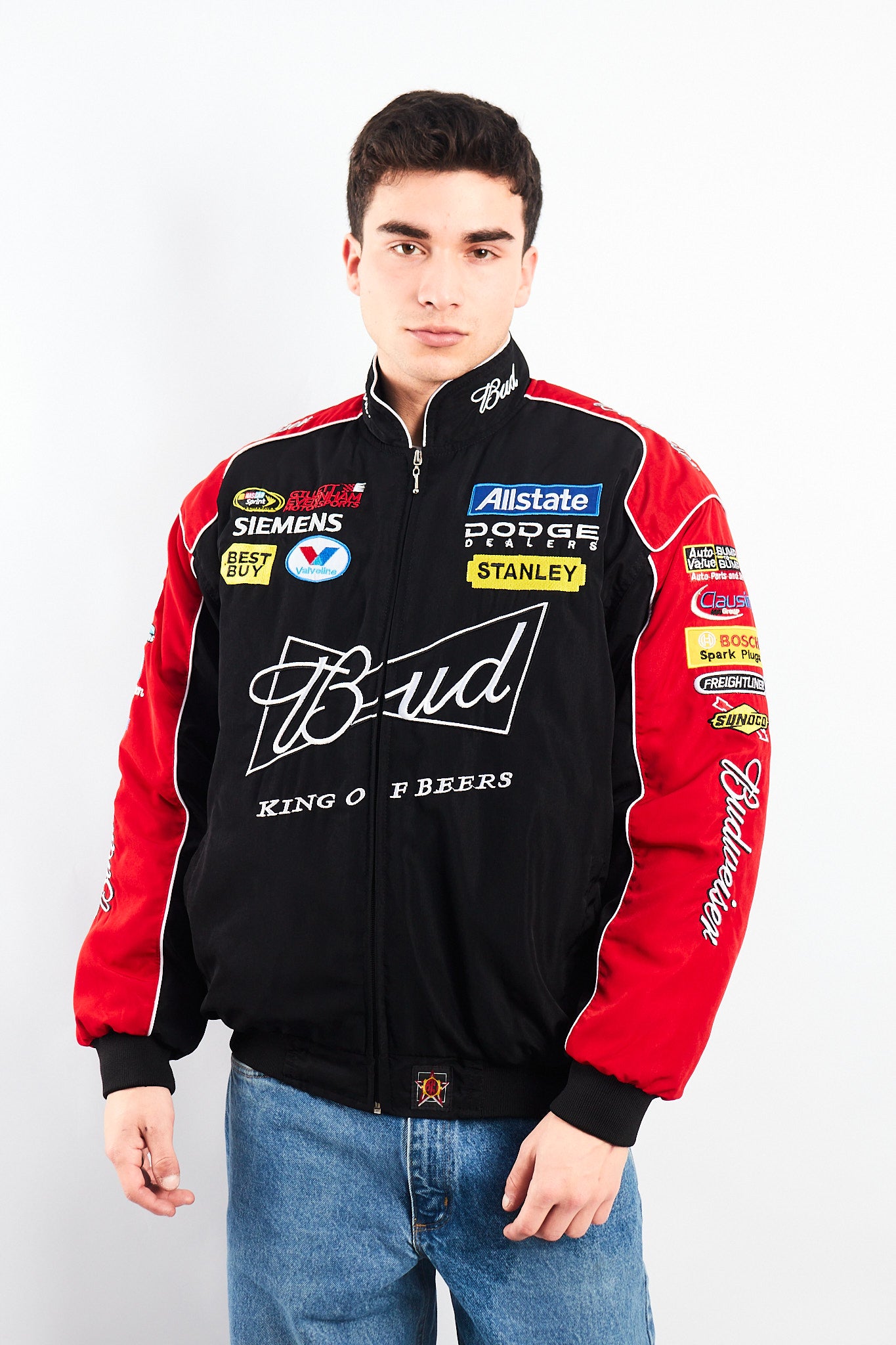 2008 Jeff Hamilton x Nascar Budweiser x Dodge Racing Jacket (M/L)