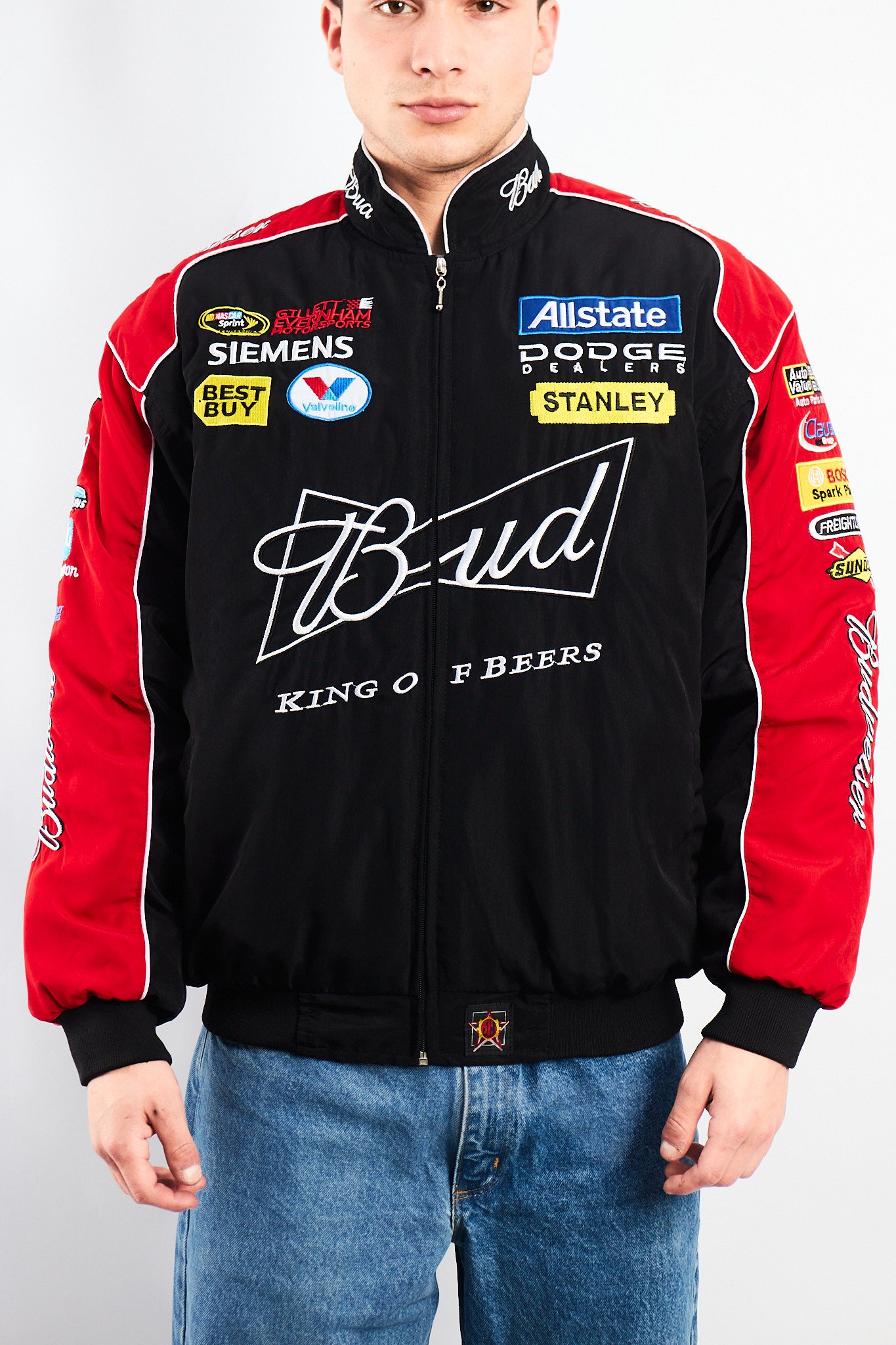 2008 Jeff Hamilton x Nascar Budweiser x Dodge Racing Jacket (M/L)