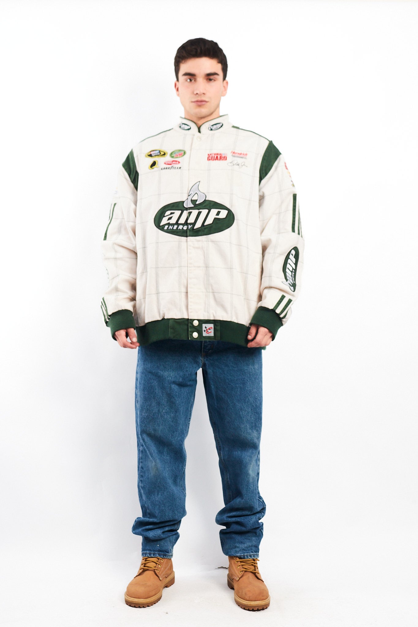 2008 Vintage Chase National Guard Dale Jr Nascar Racing Jacket (XL)