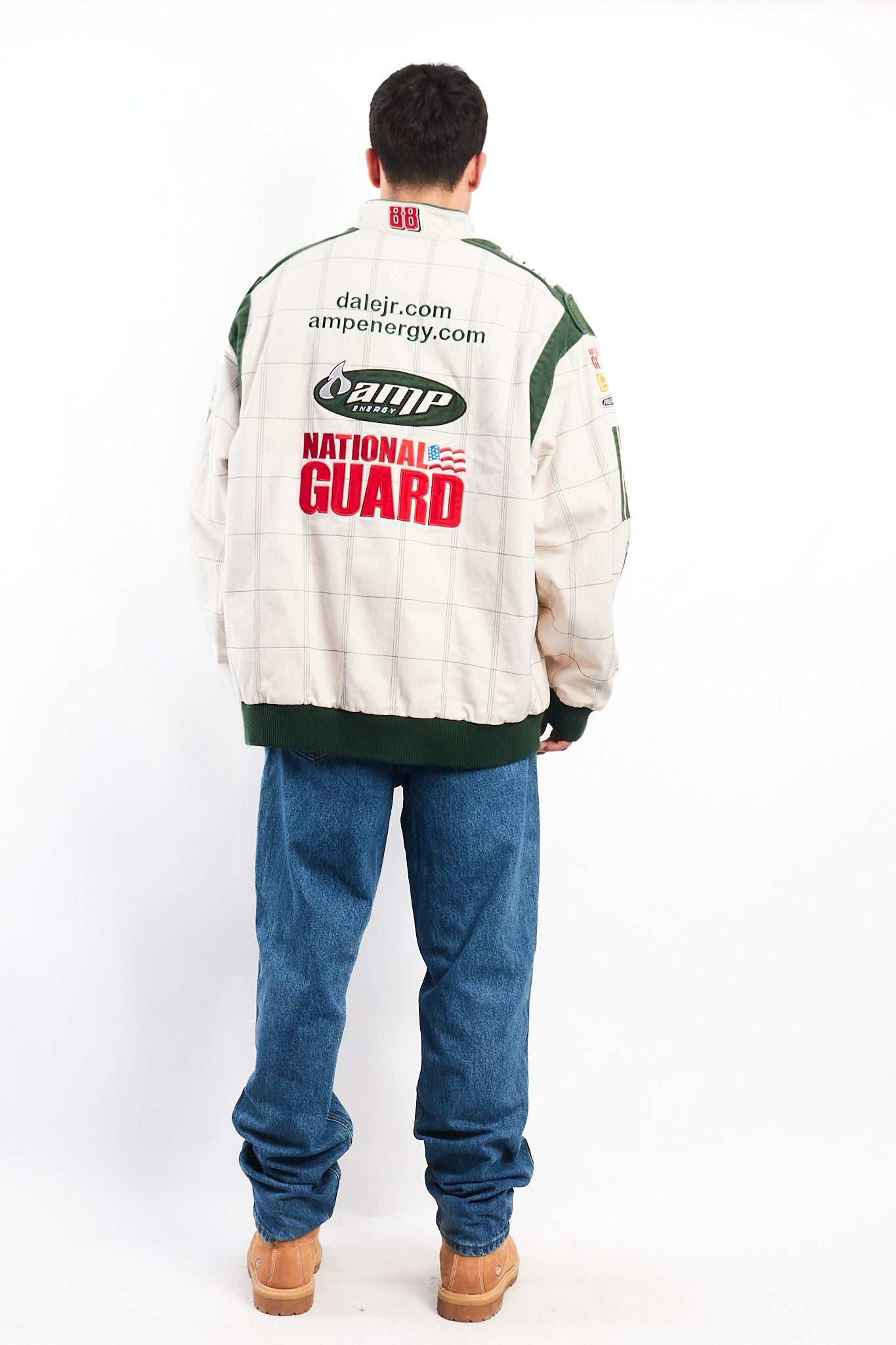 2008 Vintage Chase National Guard Dale Jr Nascar Racing Jacket (XL)