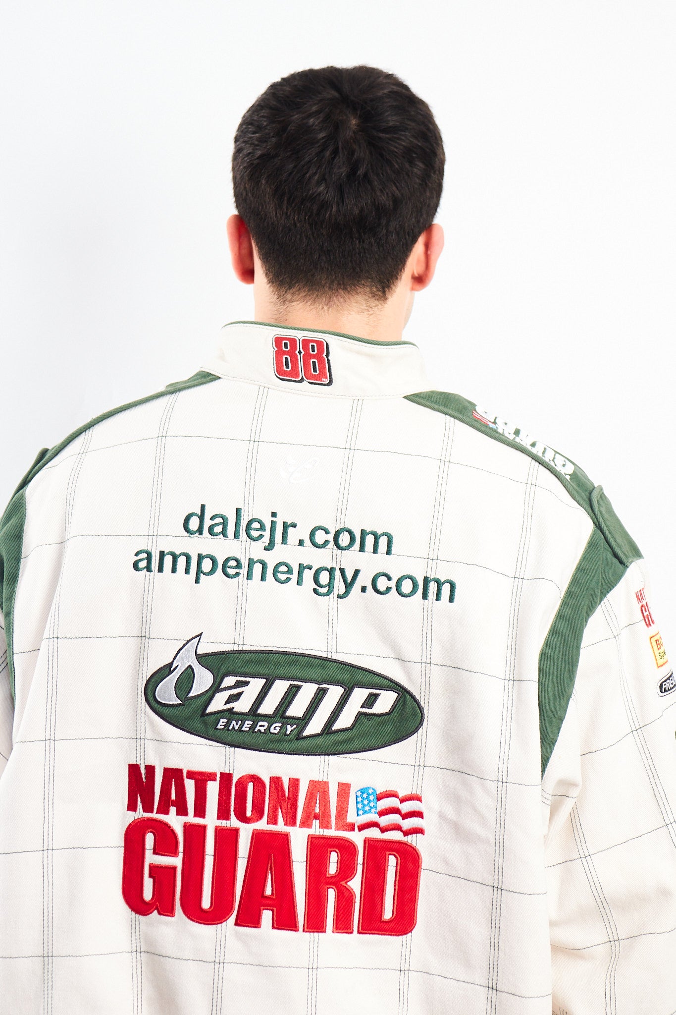 2008 Vintage Chase National Guard Dale Jr Nascar Racing Jacket (XL)