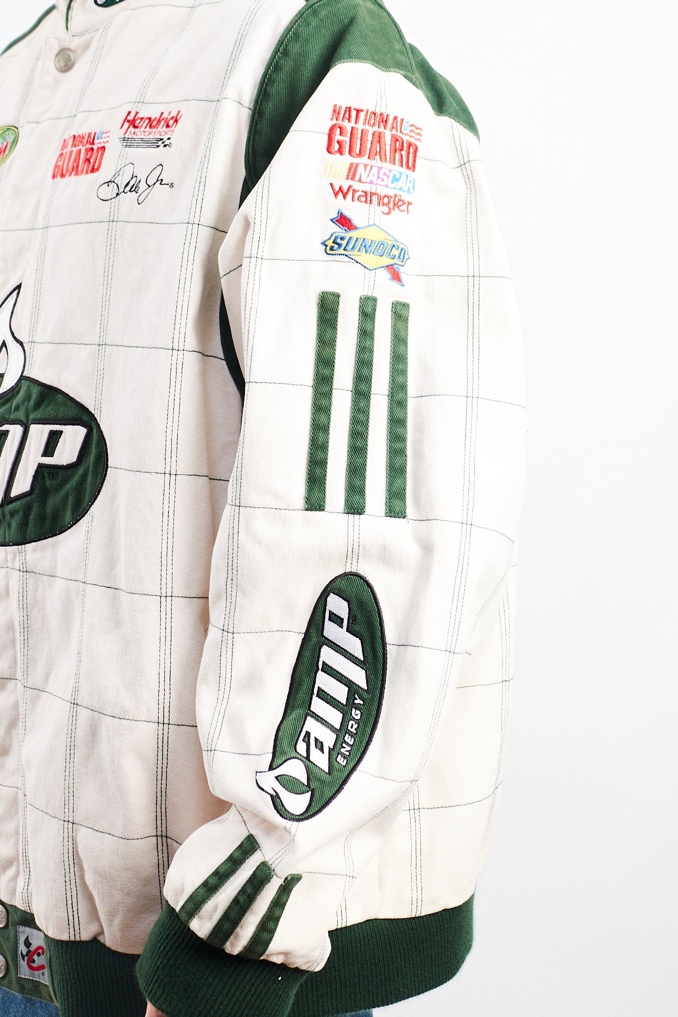2008 Vintage Chase National Guard Dale Jr Nascar Racing Jacket (XL)