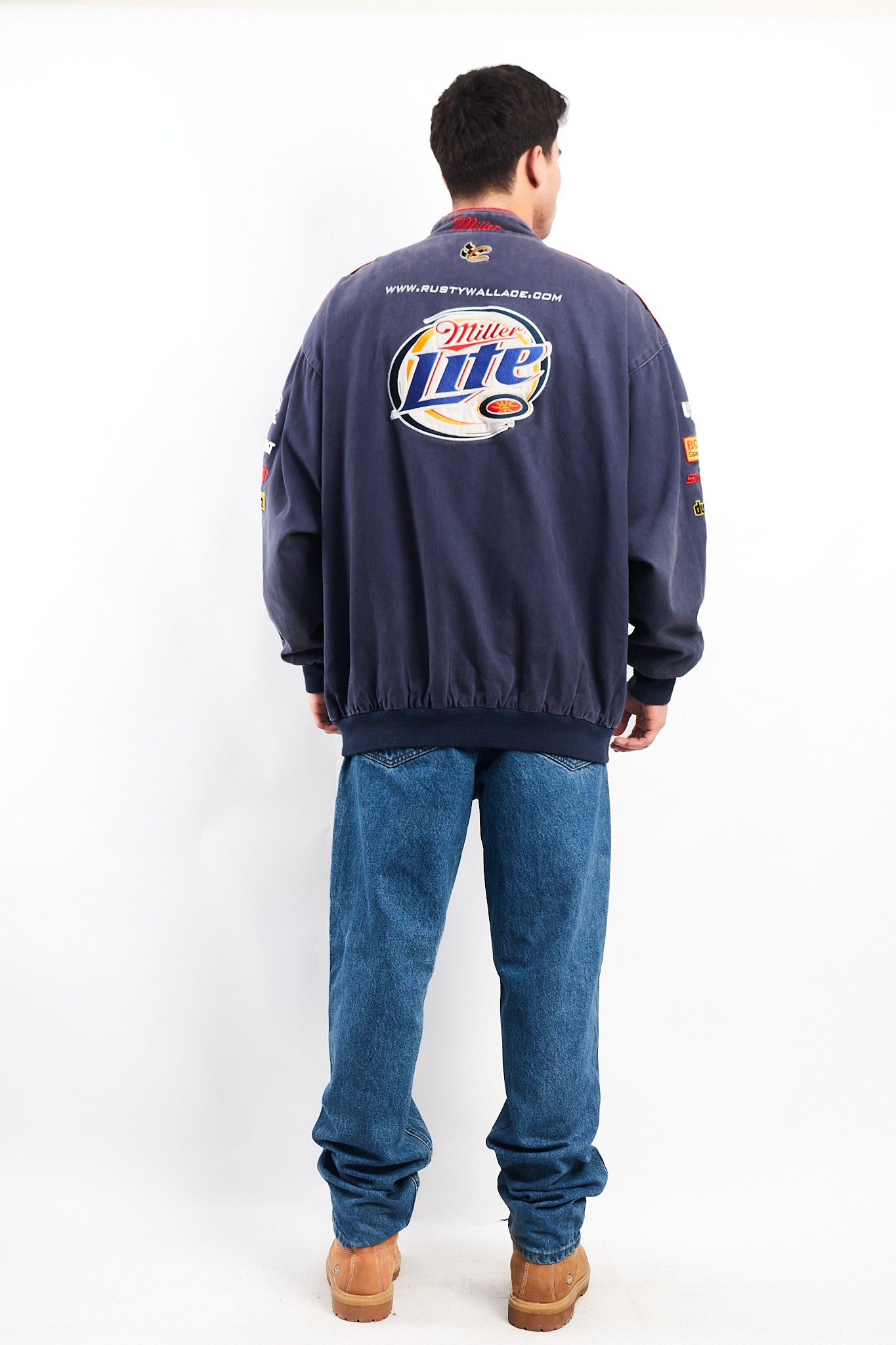 2002 Vintage Chase Dodge x Miller Lite Nascar Racing Jacket (L/XL)