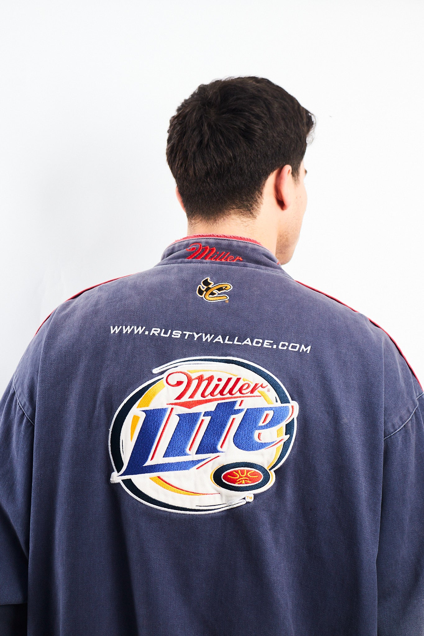 2002 Vintage Chase Dodge x Miller Lite Nascar Racing Jacket (L/XL)