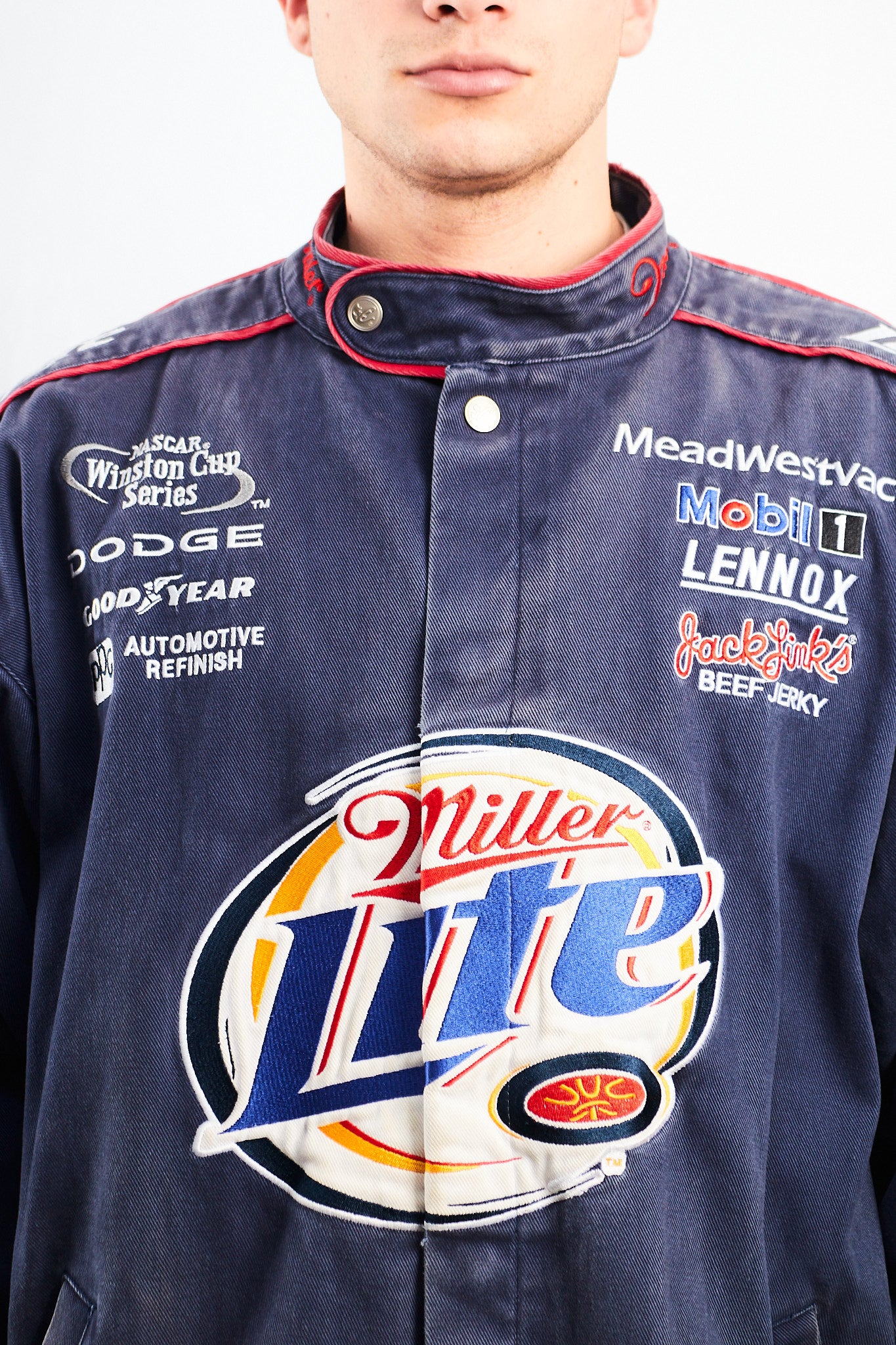 2002 Vintage Chase Dodge x Miller Lite Nascar Racing Jacket (L/XL)