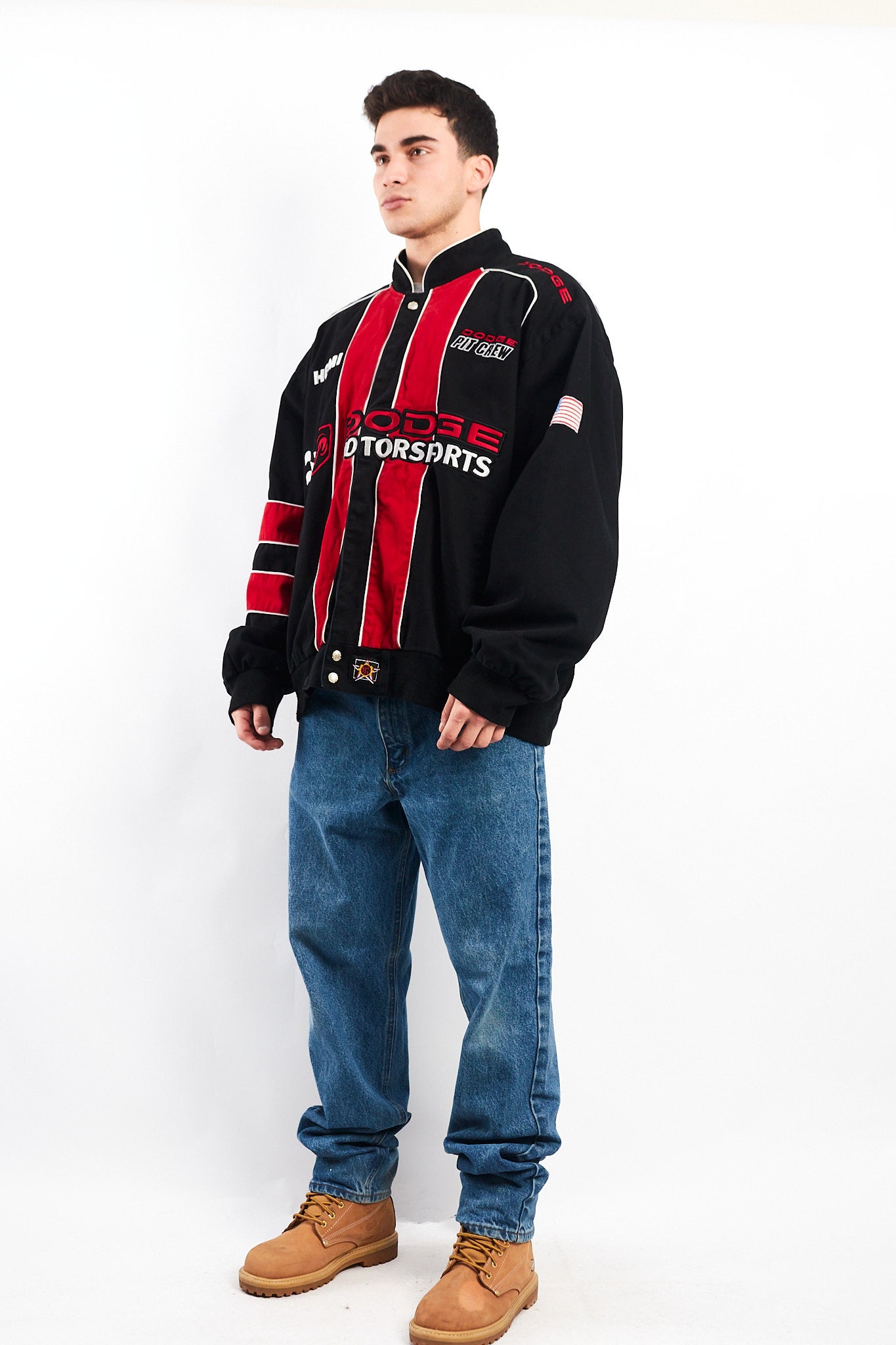 2006 Vintage Jeff Hamilton Nascar Dodge Racing Jacket (XL/XXL)