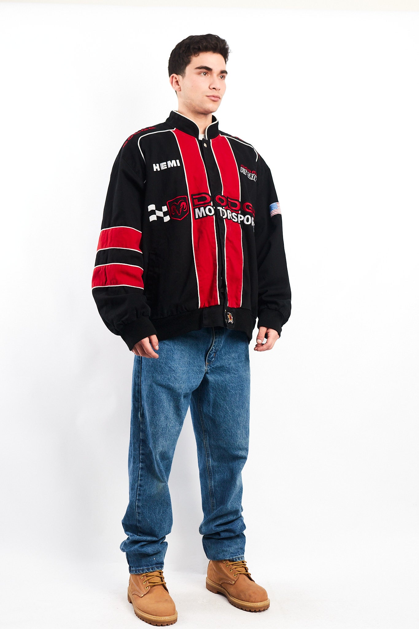 2006 Vintage Jeff Hamilton Nascar Dodge Racing Jacket (XL/XXL)