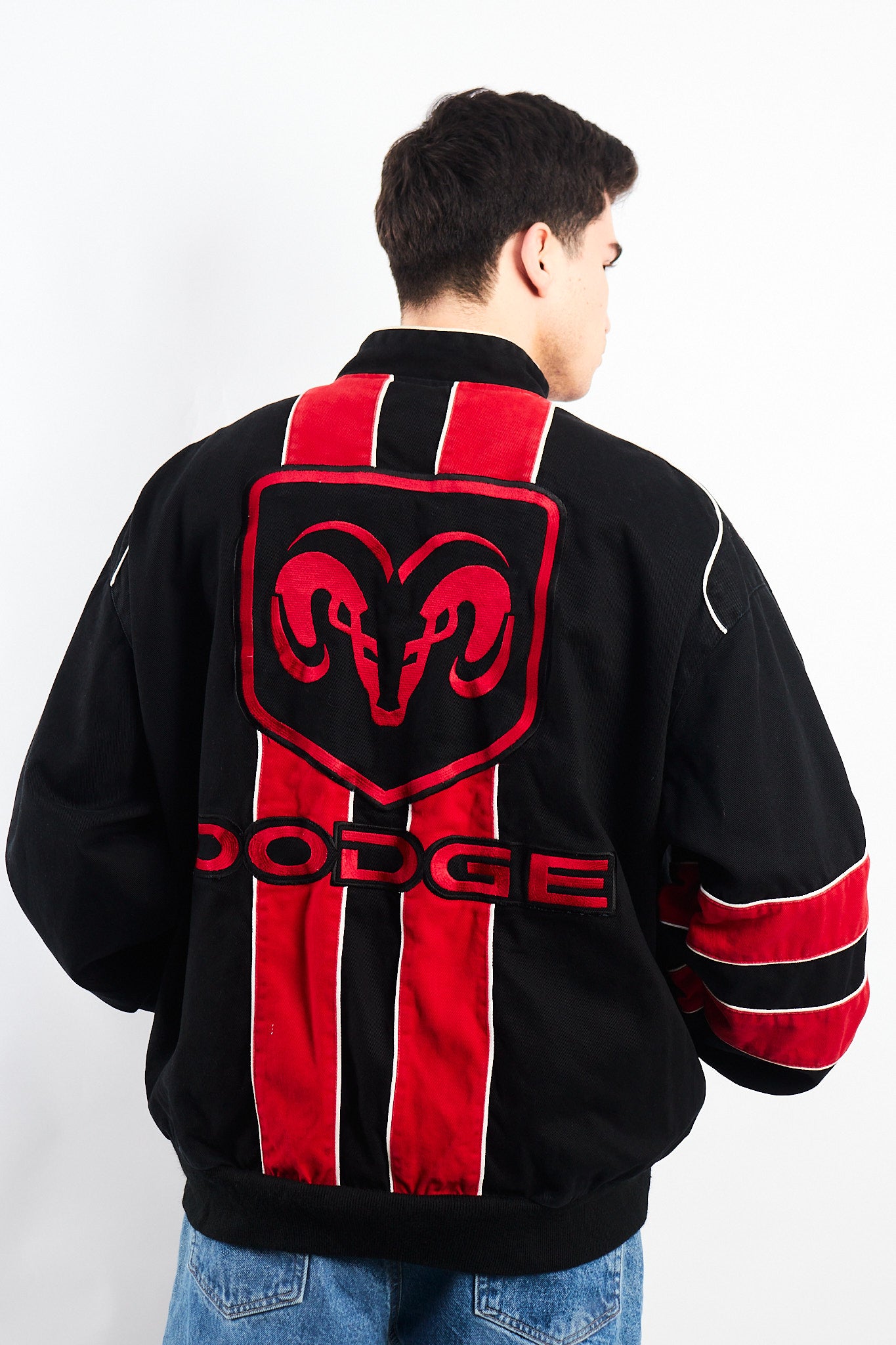 2006 Vintage Jeff Hamilton Nascar Dodge Racing Jacket (XL/XXL)