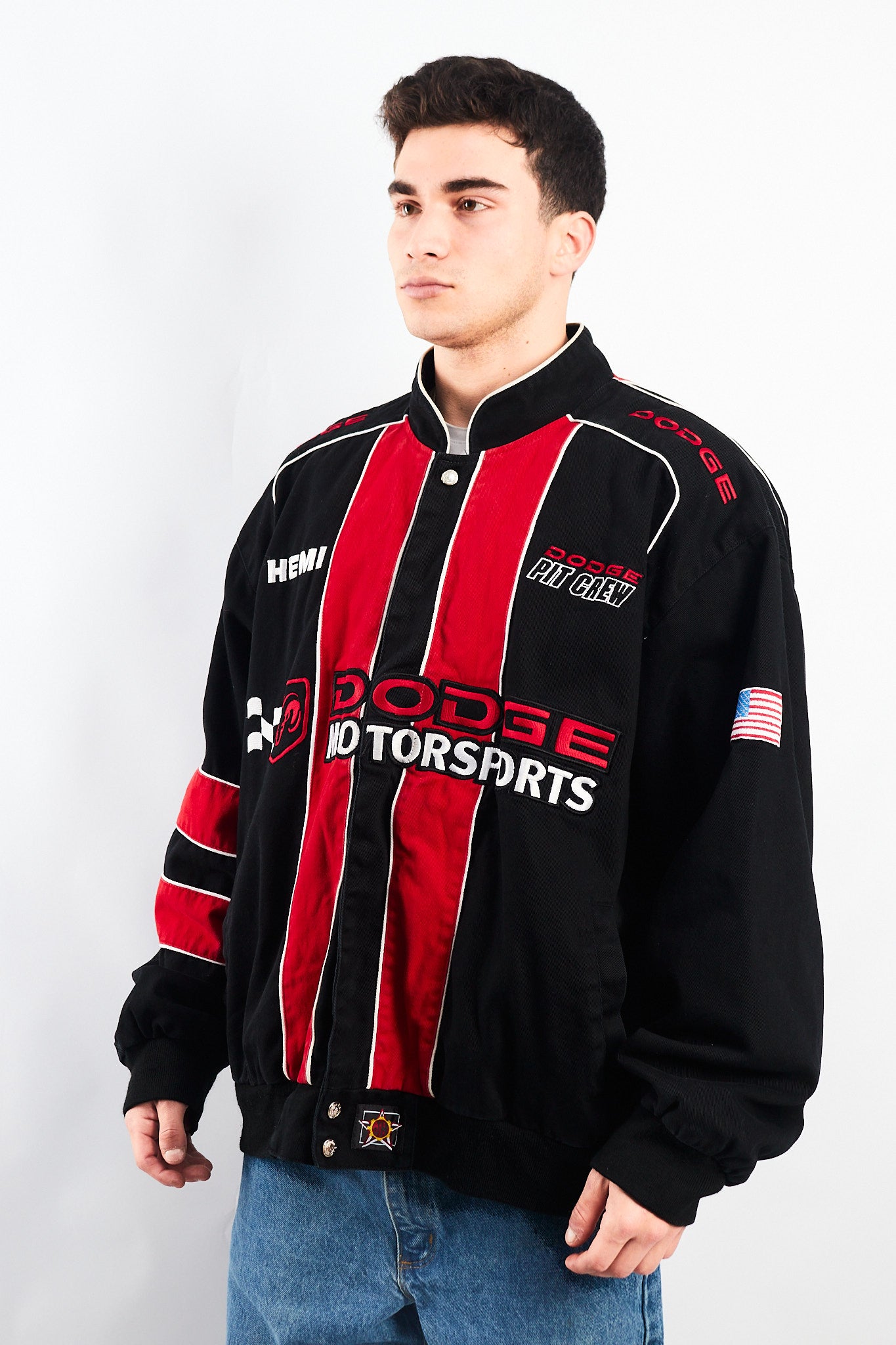 2006 Vintage Jeff Hamilton Nascar Dodge Racing Jacket (XL/XXL)