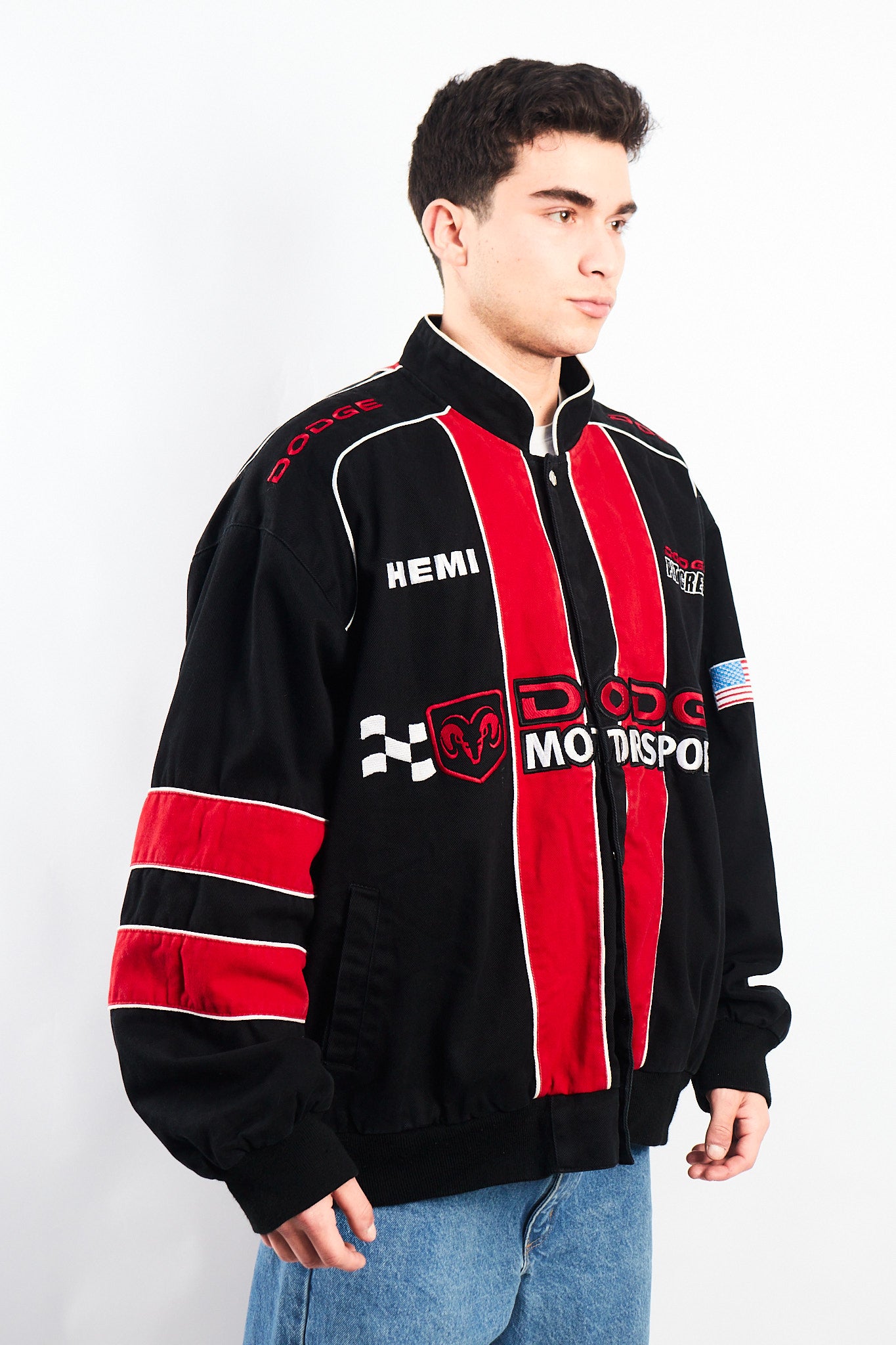 2006 Vintage Jeff Hamilton Nascar Dodge Racing Jacket (XL/XXL)