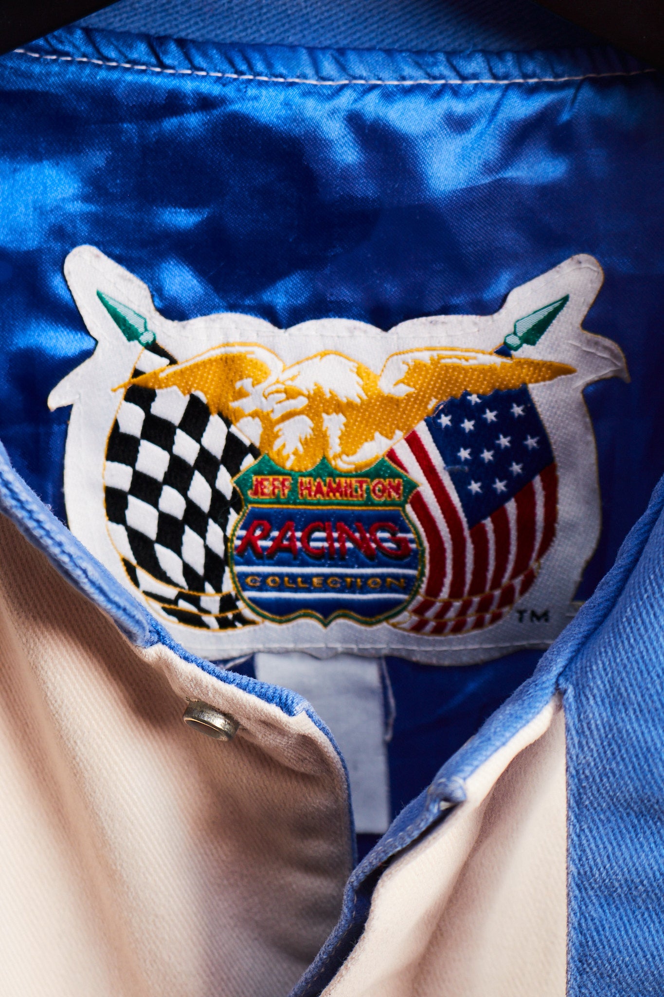 1990 Vintage Jeff Hamilton Ford x Mobil Pegasus Racing Jacket (M)