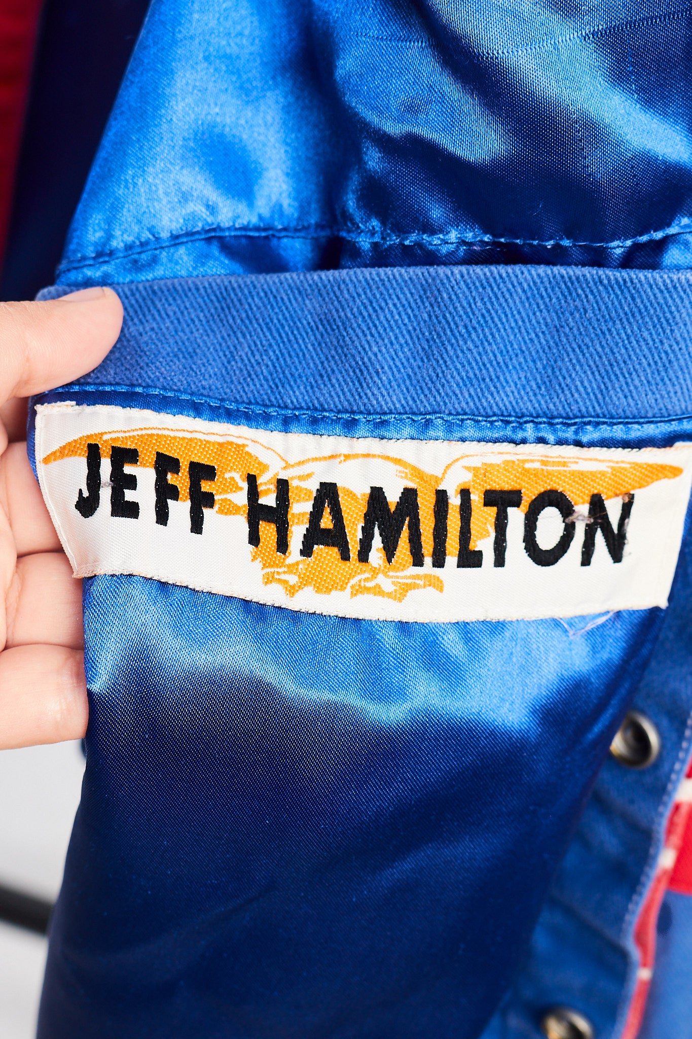 1990 Vintage Jeff Hamilton Ford x Mobil Pegasus Racing Jacket (M)