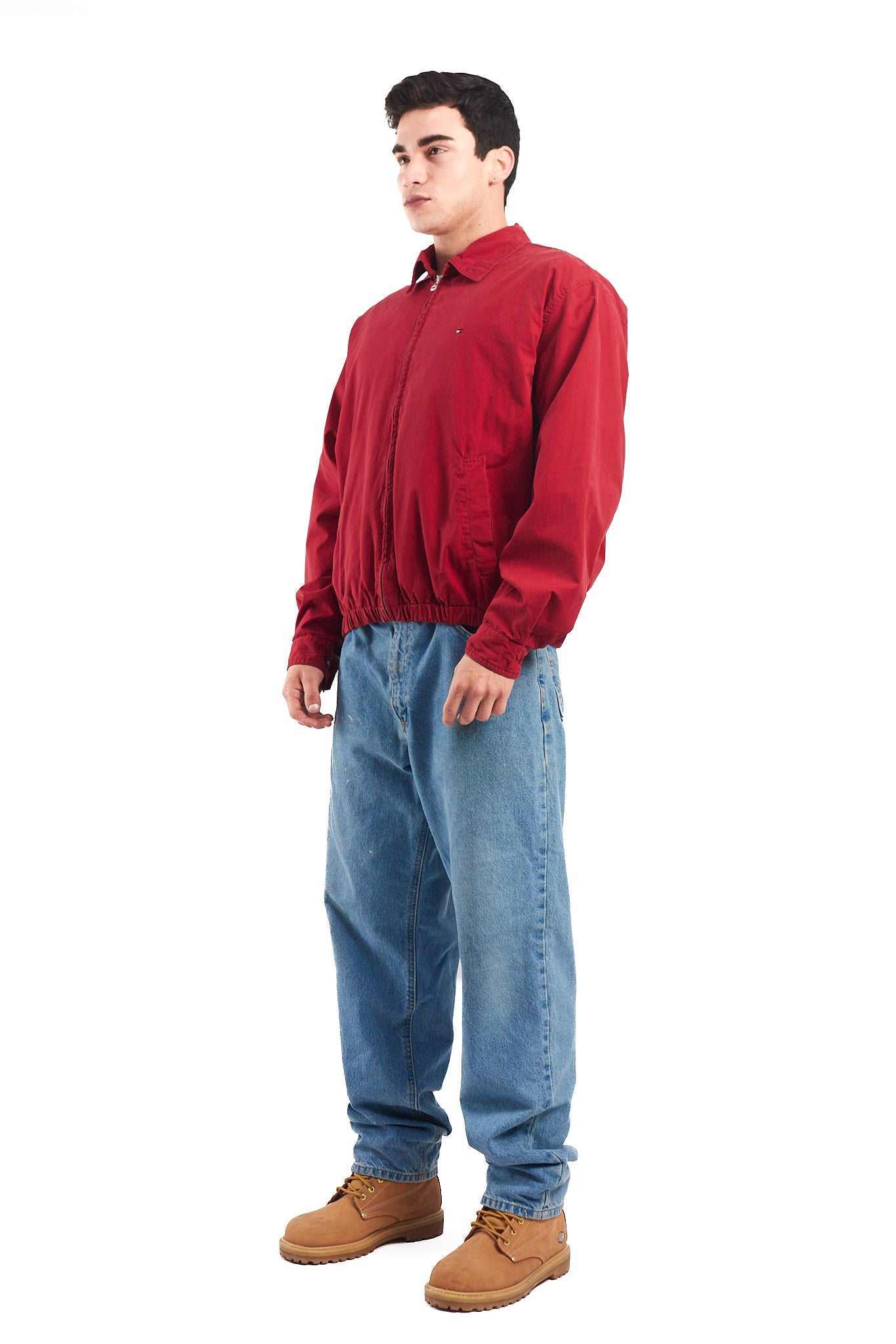 2000 Tommy Hilfiger Crimson Red Harrington Jacket (M/L)