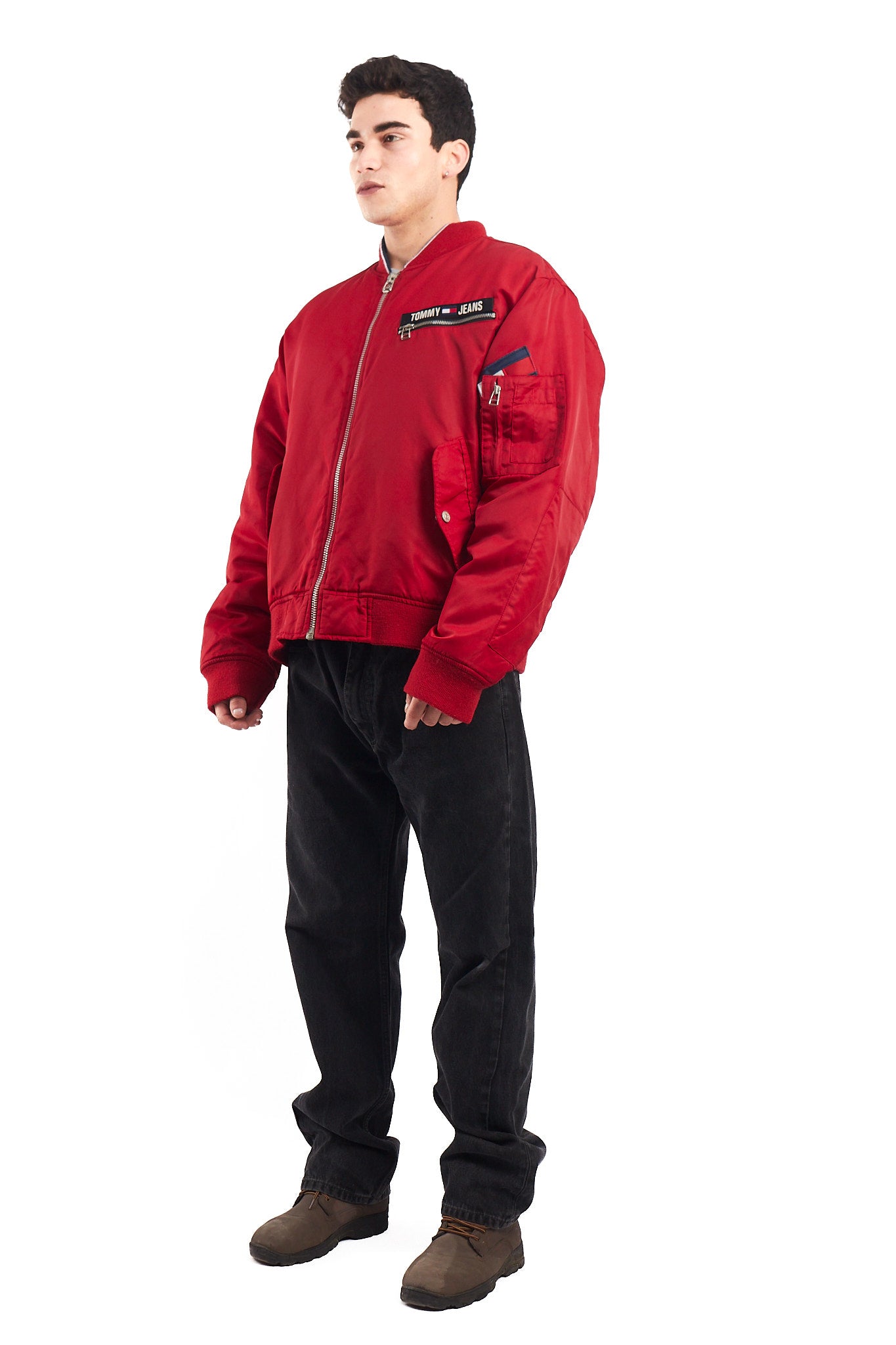 2002 Vintage Tommy Hilfiger MA-1 Flight Bomber Jacket (L)