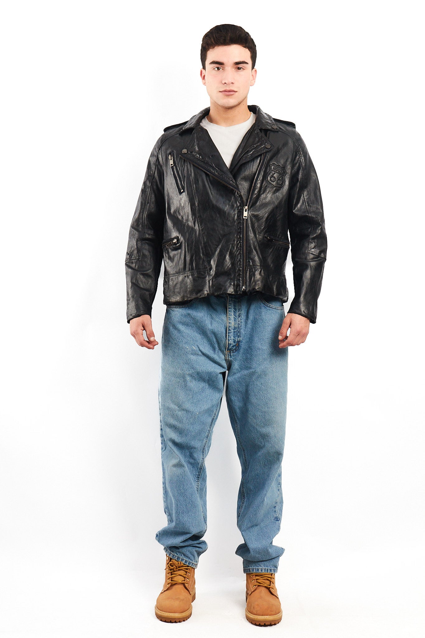 1990 Vintage Harley Davidson Leather Biker Jacket ( M/L)