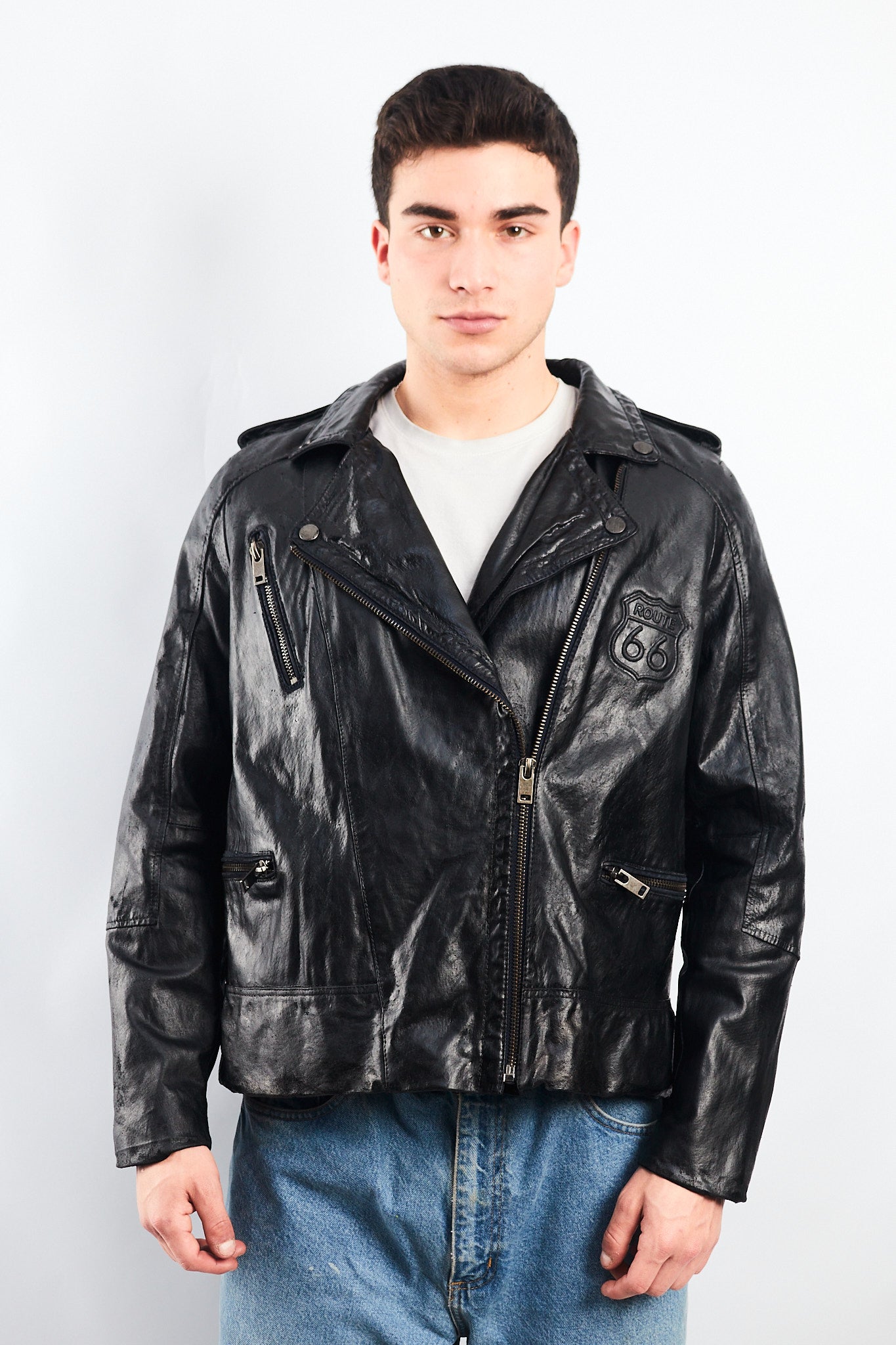 1990 Vintage Harley Davidson Leather Biker Jacket ( M/L)
