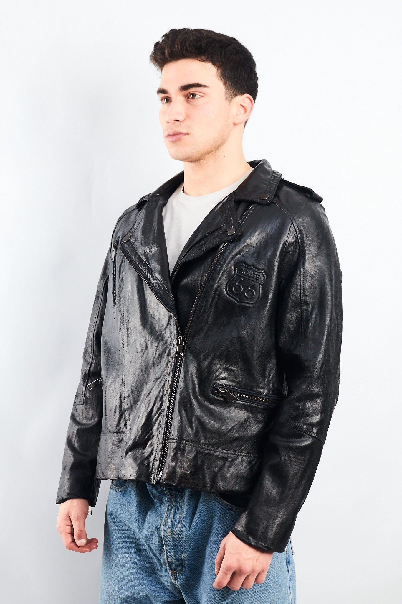 1990 Vintage Harley Davidson Leather Biker Jacket ( M/L)