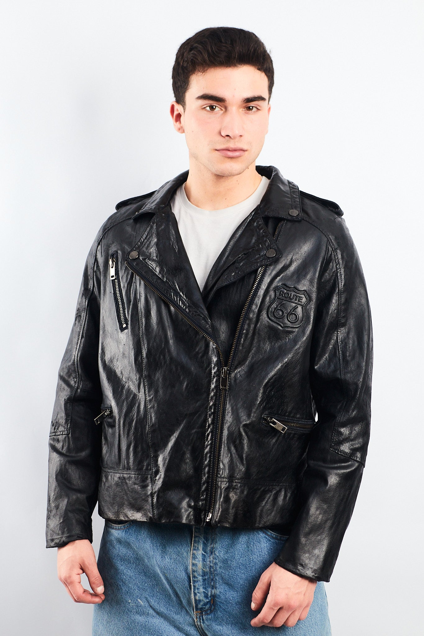 1990 Vintage Harley Davidson Leather Biker Jacket ( M/L)