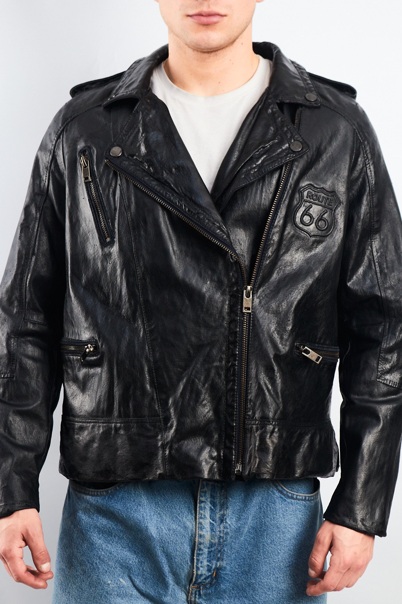 1990 Vintage Harley Davidson Leather Biker Jacket ( M/L)