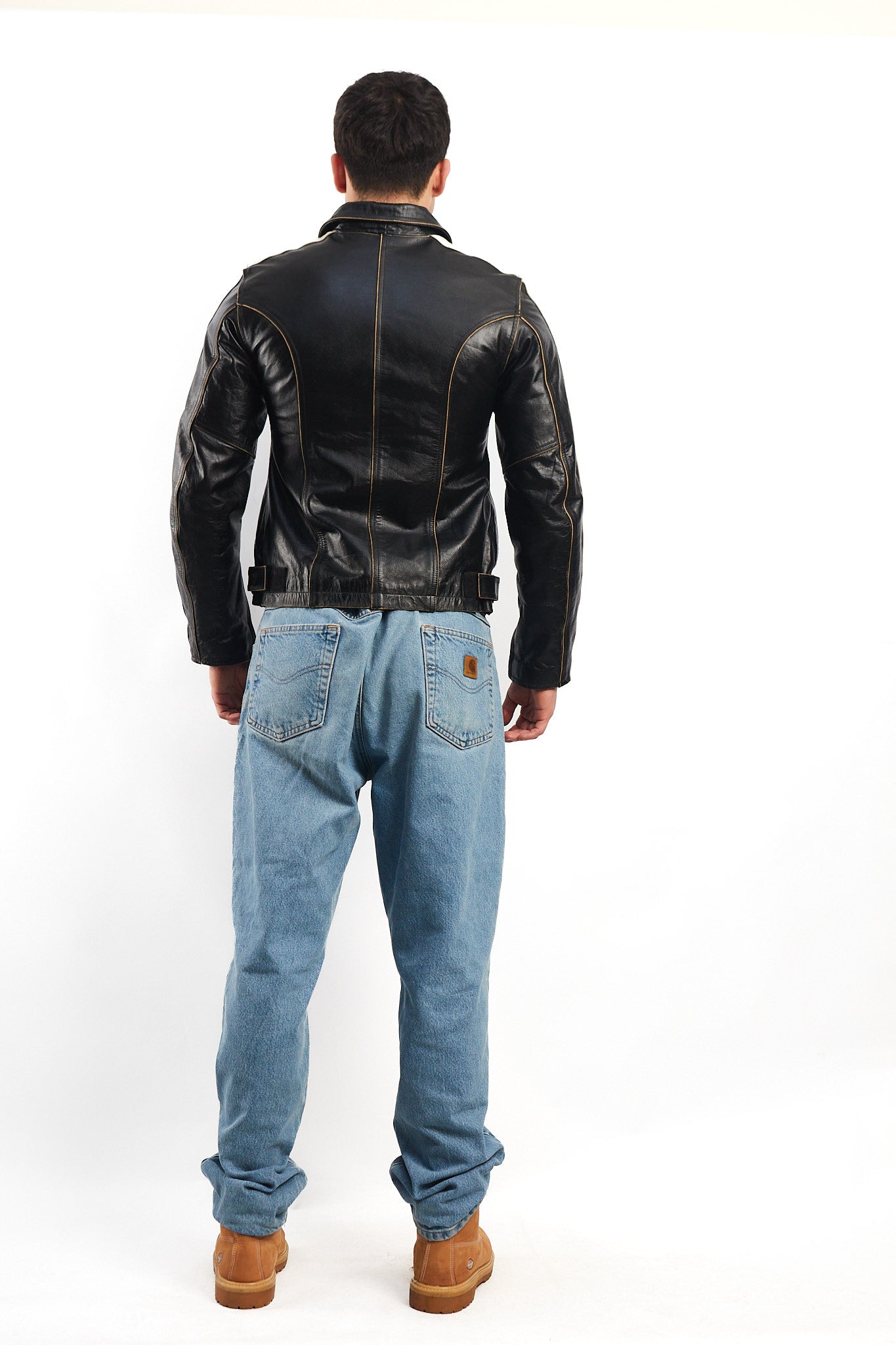 1990 Vintage Yamaha Heavy Leather Jacket (S/M)