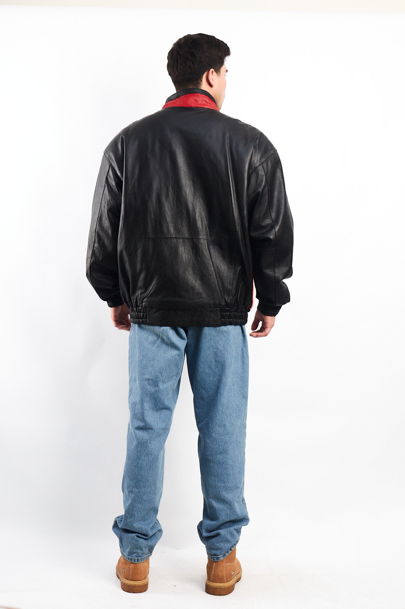 1990 Vintage Nascar Leather Racing Jacket (L)