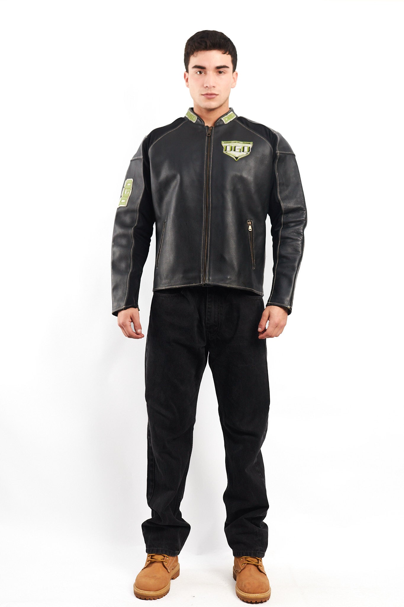 1990 DGO Heavy Leather Moto Jacket (M)