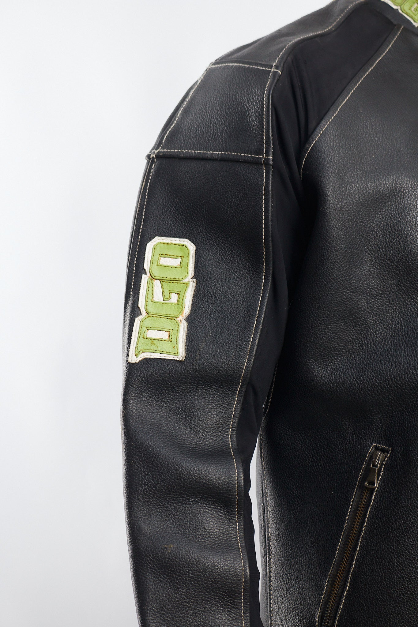 1990 DGO Heavy Leather Moto Jacket (M)