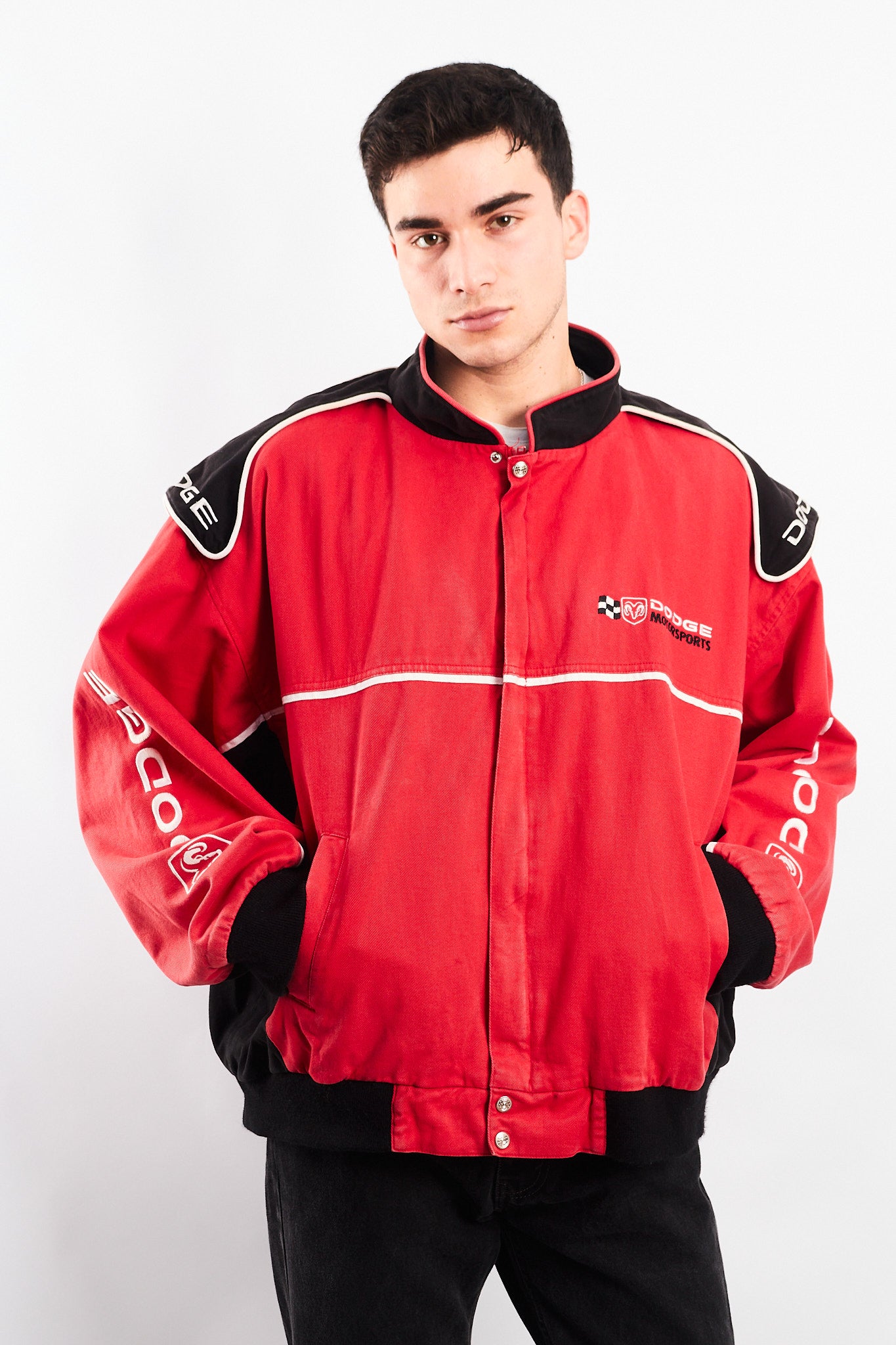 2000 Vintage Dodge Motorsports Nascar Racing Jacket (XL/XXL)