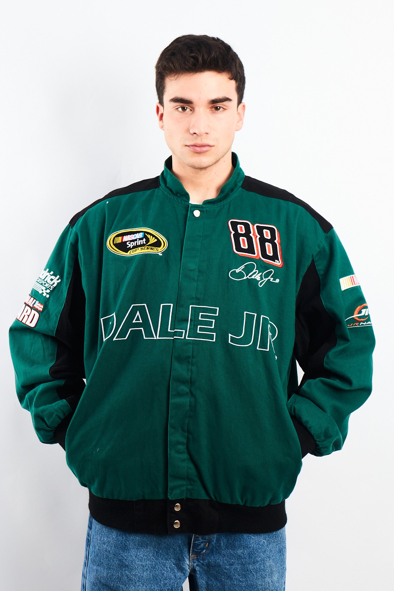 2008 Vintage AMP Energy Nascar Dale Jr Racing Jacket (L)