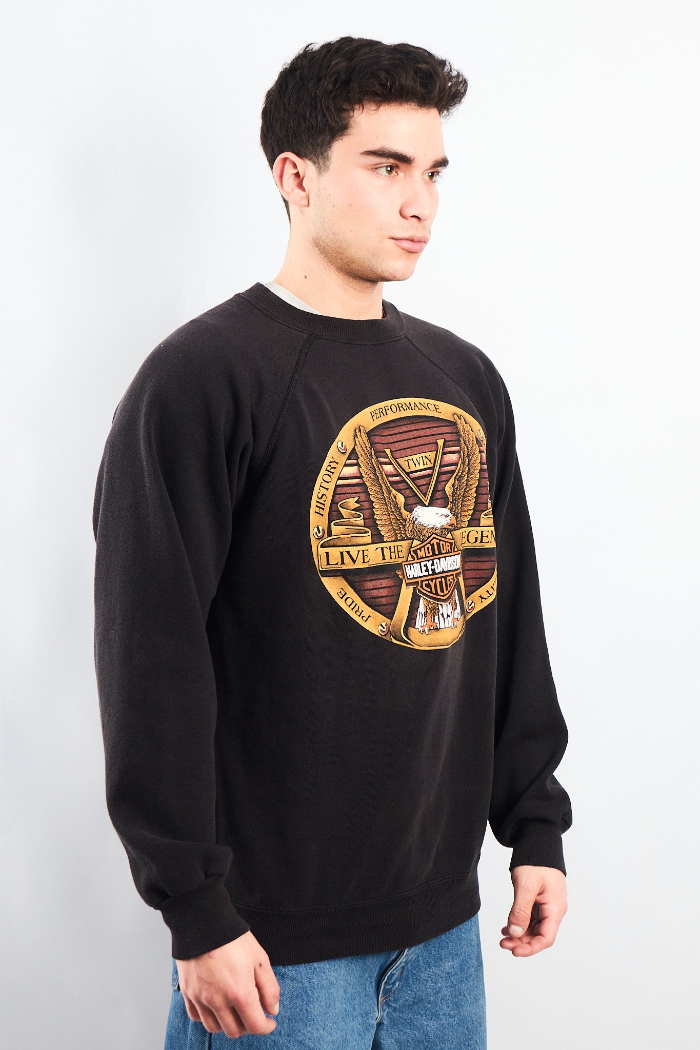 1992 Vintage Harley Davidson Big Logo Crewneck (L)