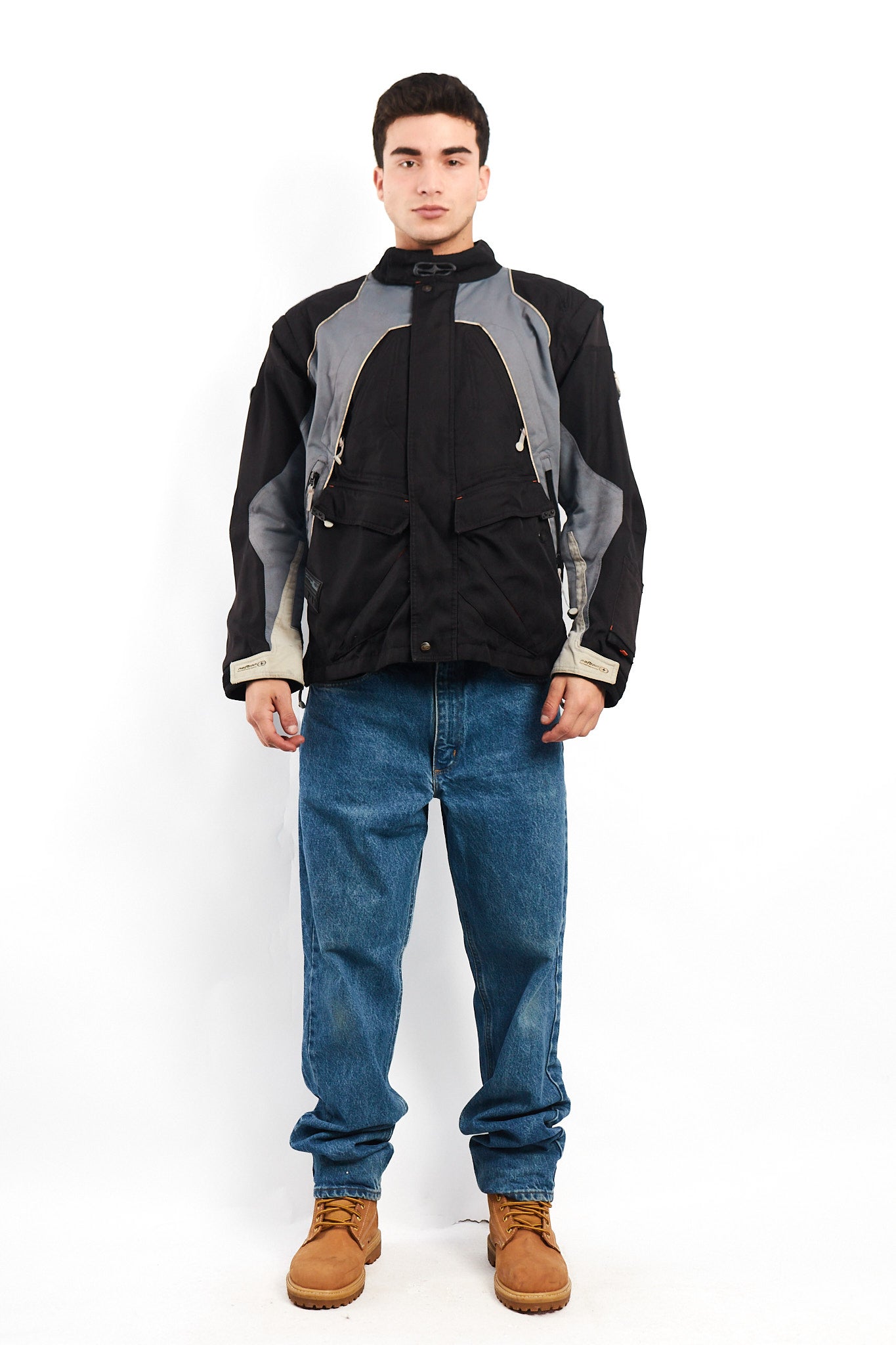 Vintage No fear Convertible Vest to Moto Jacket (M/L)