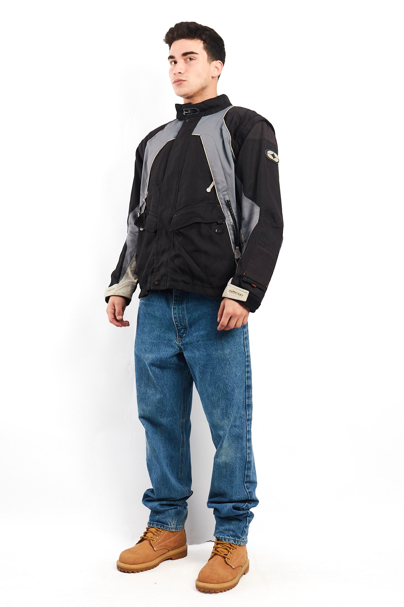 Vintage No fear Convertible Vest to Moto Jacket (M/L)