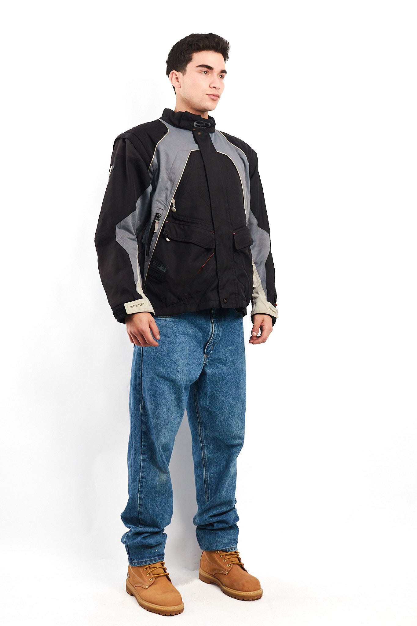 Vintage No fear Convertible Vest to Moto Jacket (M/L)
