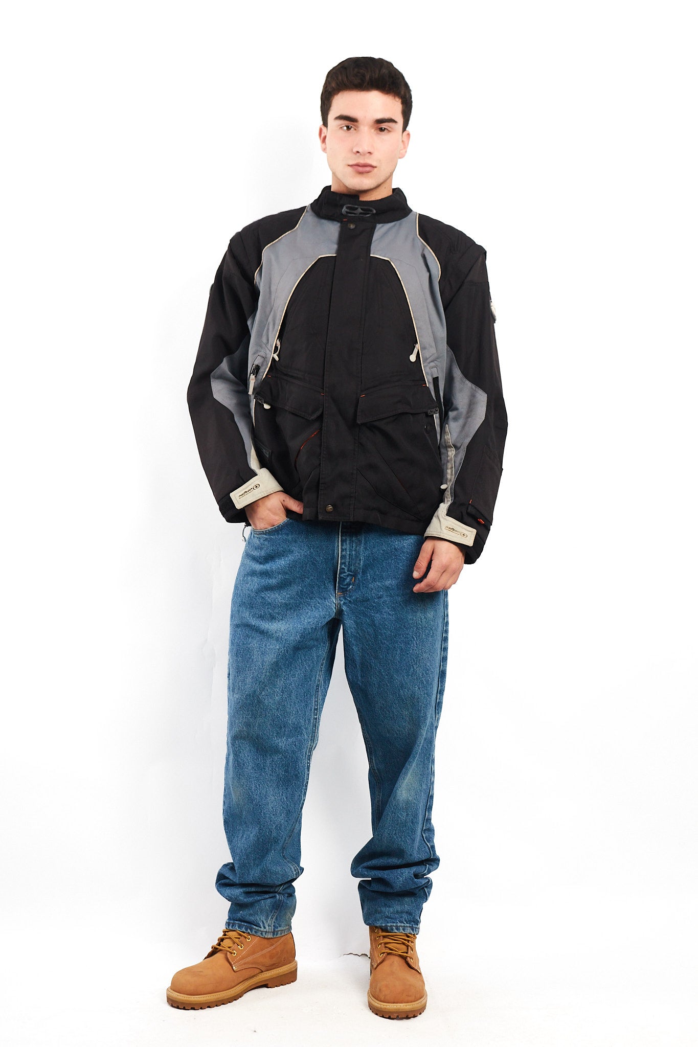 Vintage No fear Convertible Vest to Moto Jacket (M/L)