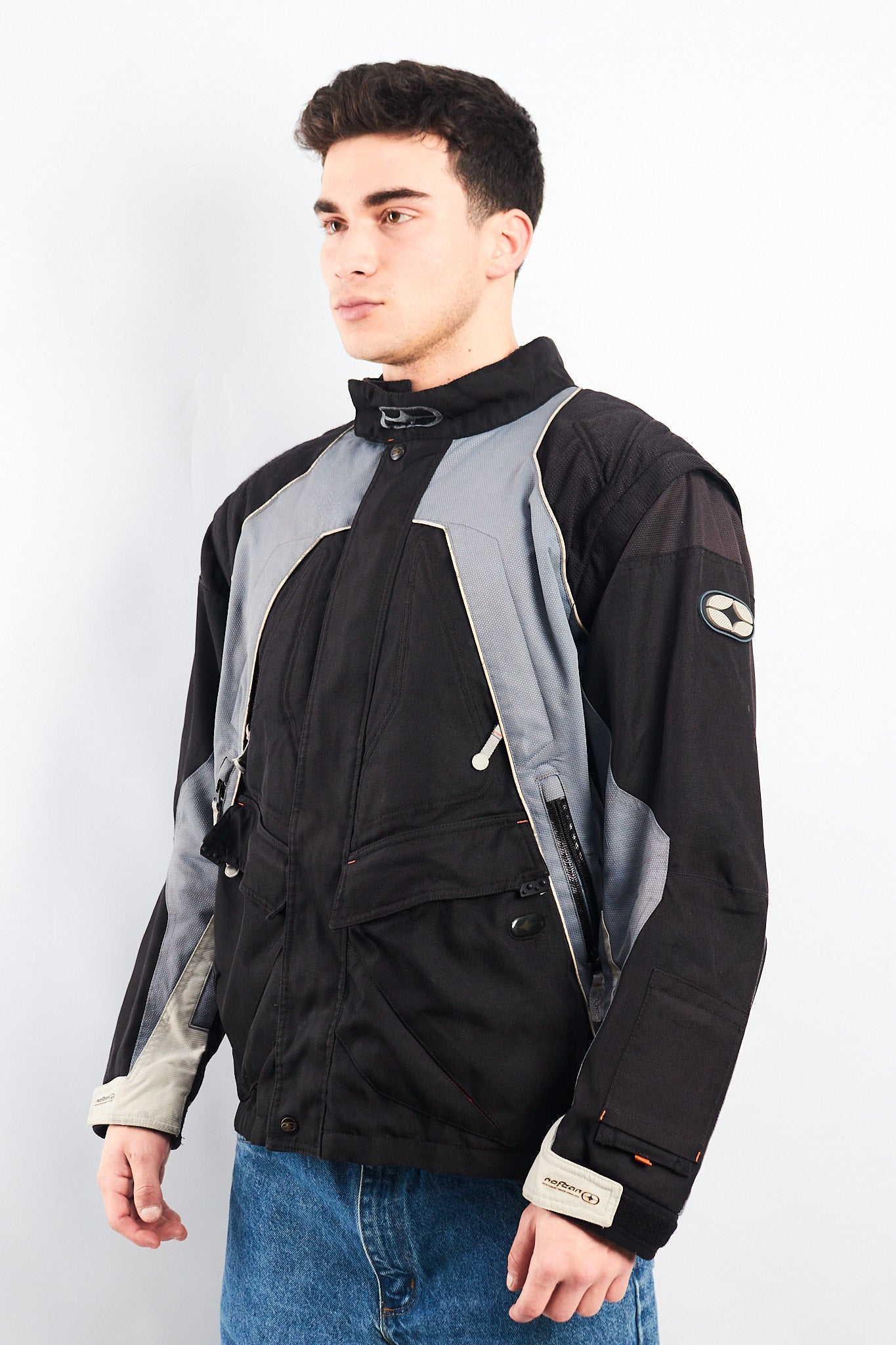 Vintage No fear Convertible Vest to Moto Jacket (M/L)