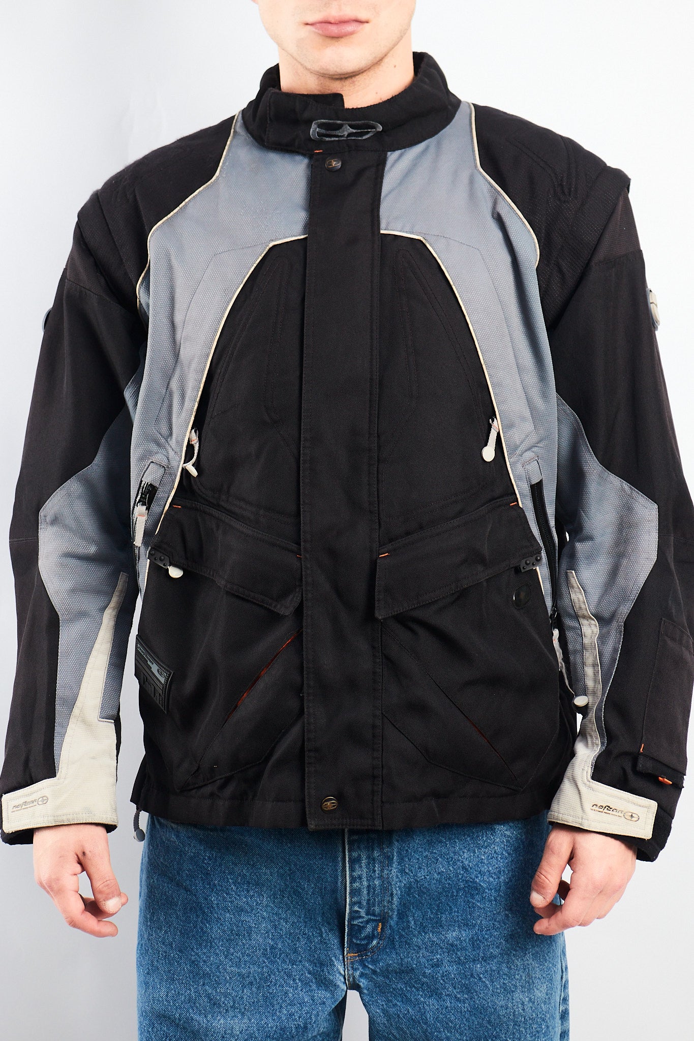Vintage No fear Convertible Vest to Moto Jacket (M/L)
