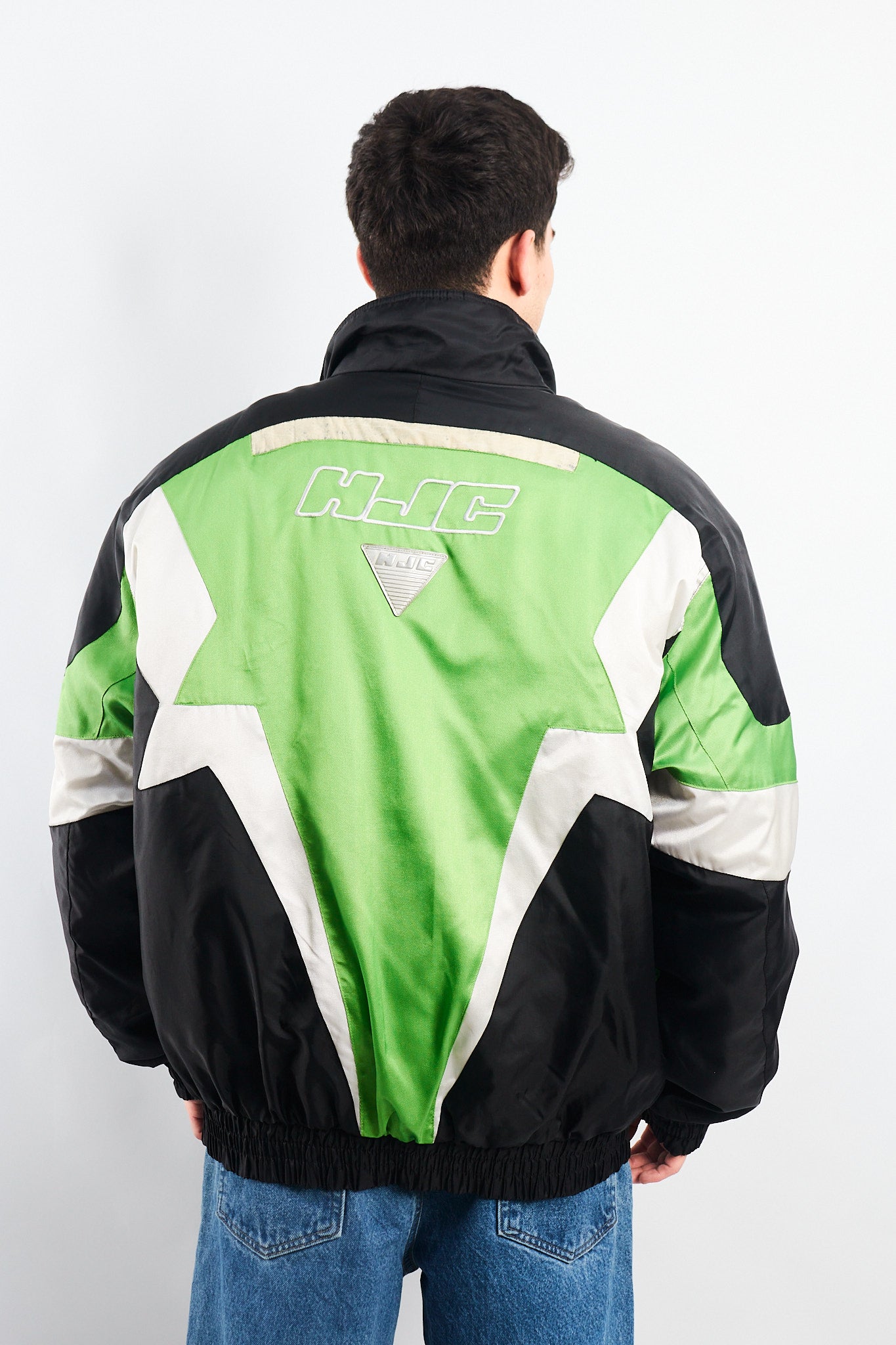 1990 Vintage HJC Puffer Moto Jacket (XL)