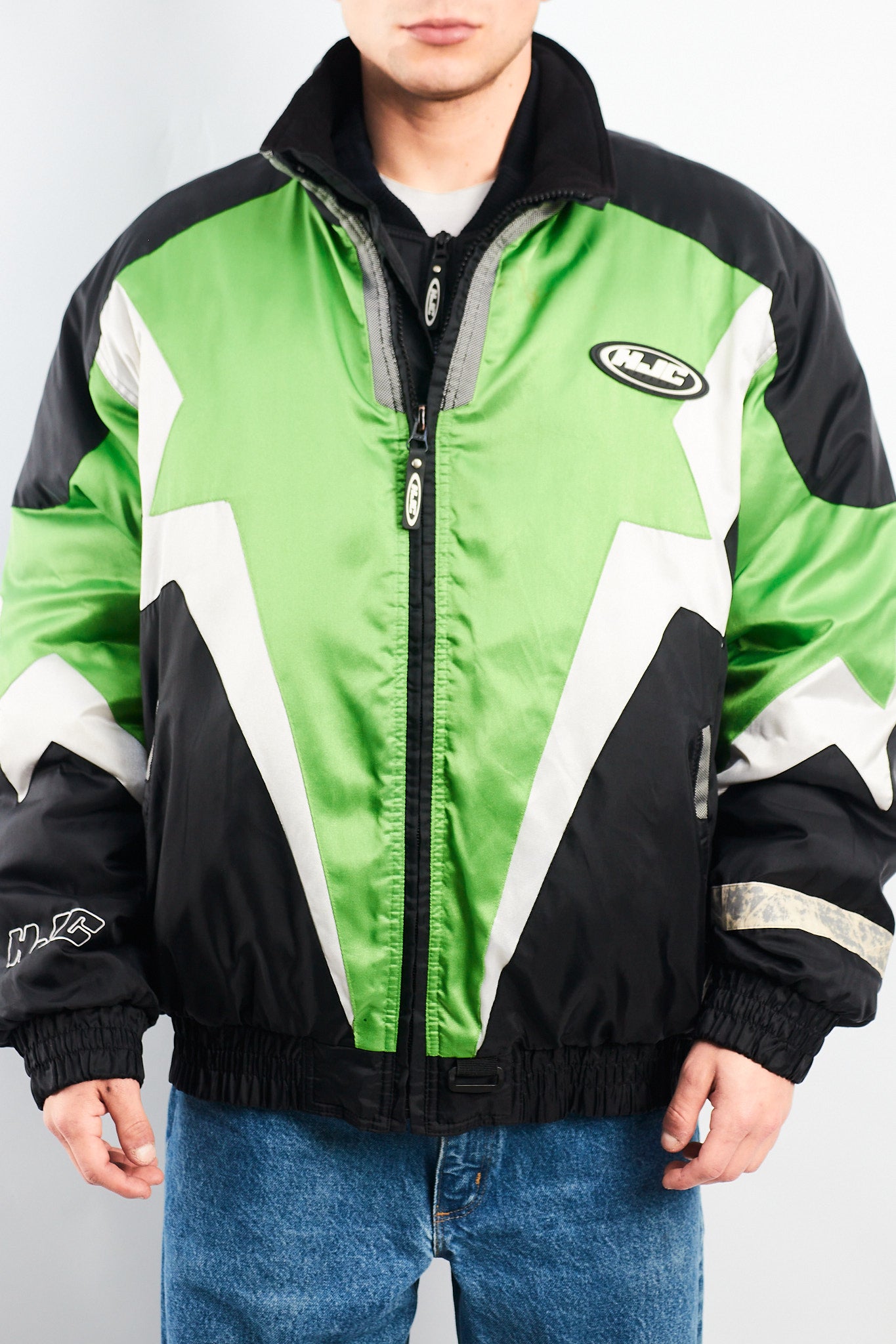 1990 Vintage HJC Puffer Moto Jacket (XL)